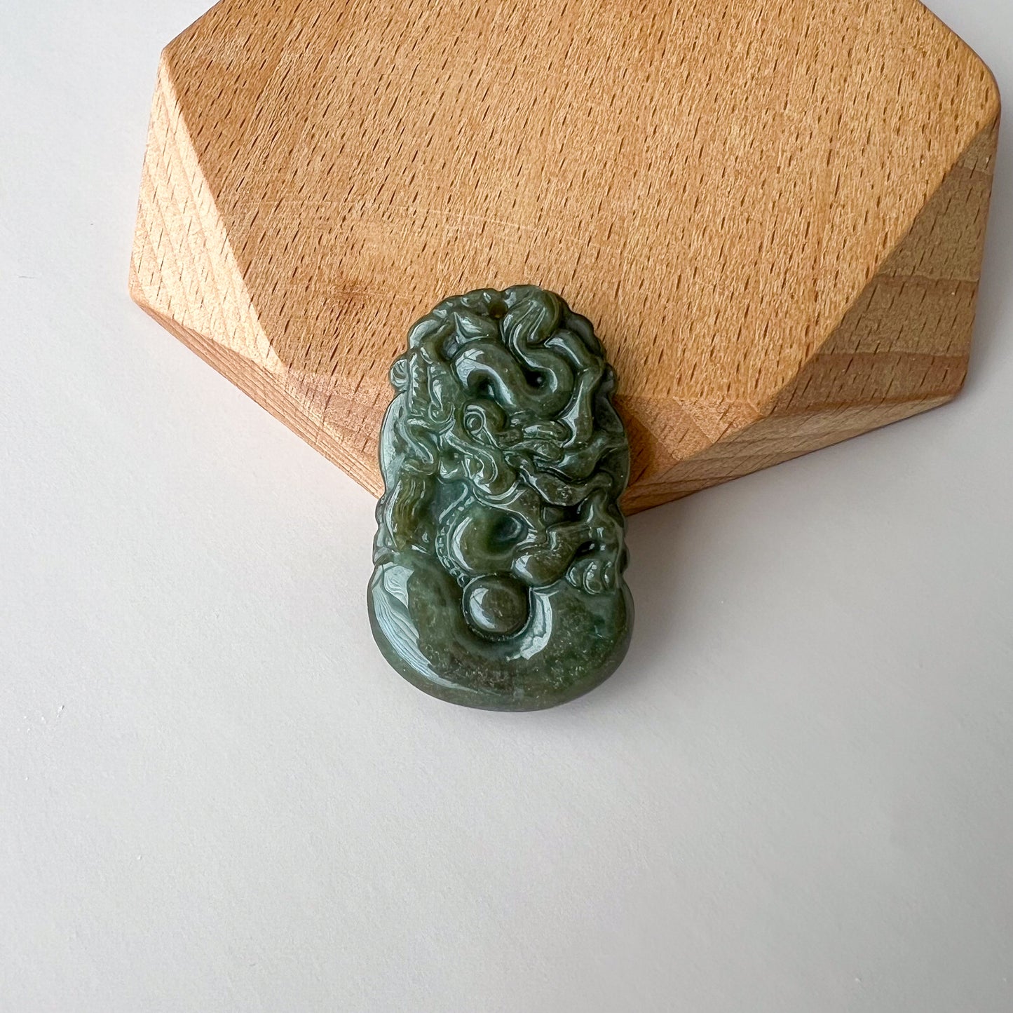 Green Jadeite Jade Zodiac Pendant Necklace, Chinese Zodiac Collection, Rat, Ox, Tiger, Rabbit, Dragon, Snake, Horse, Goat, Monkey, Rooster, Dog, Pig, LJ-1221-1674080985