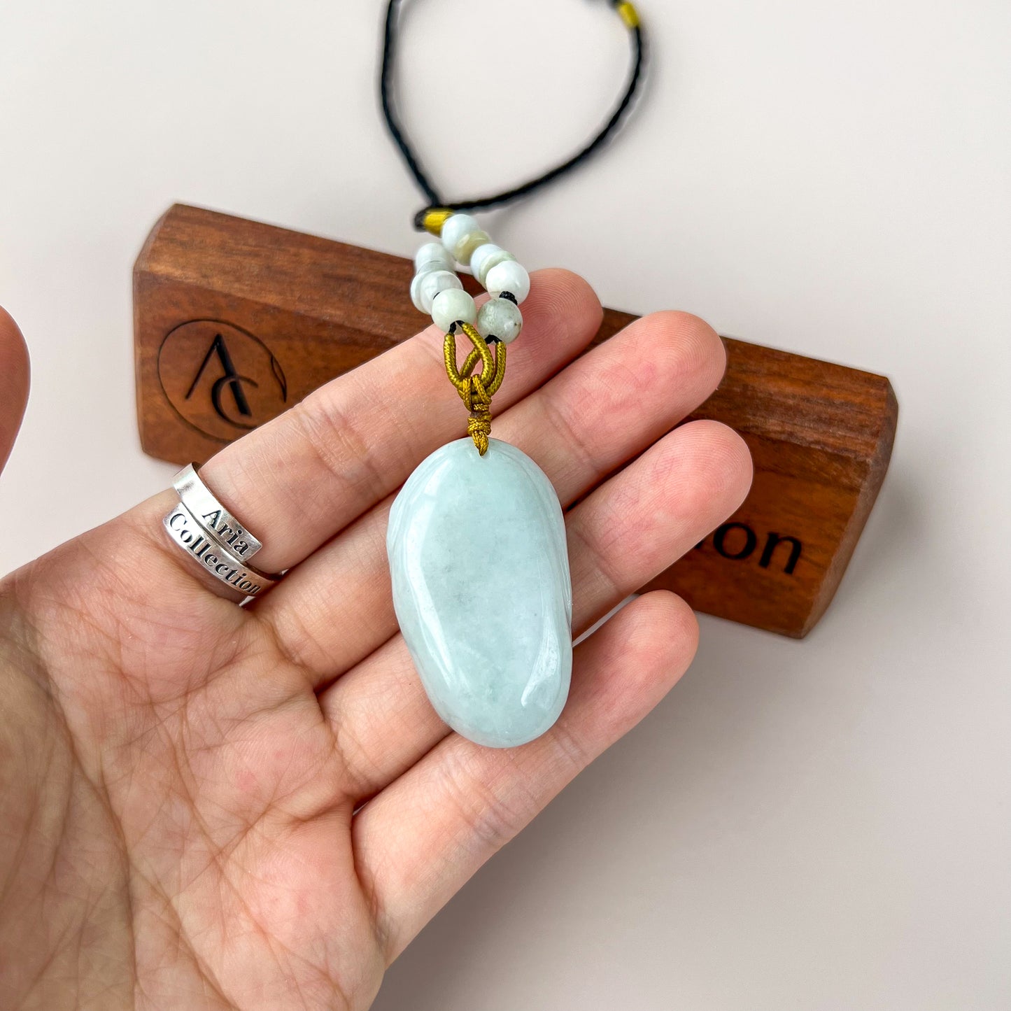 Cradle of Bliss Happy Buddha Jade Pendant, Jadeite Jade Carved Pendant, YW-0110-1647012807
