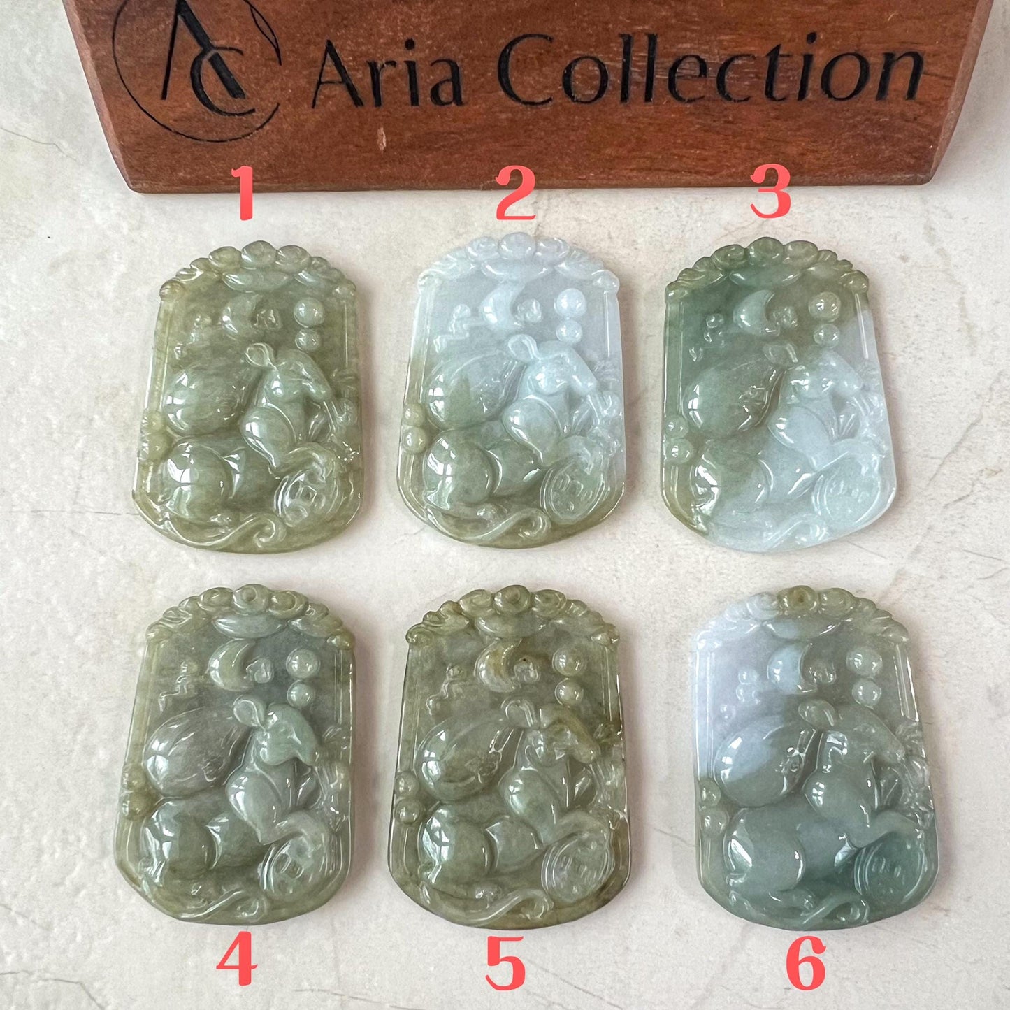 Lucky Rat Jade Pendant, Jadeite Jade Rat Mouse Chinese Zodiac Carved Pendant, LJ-1221-1725167435
