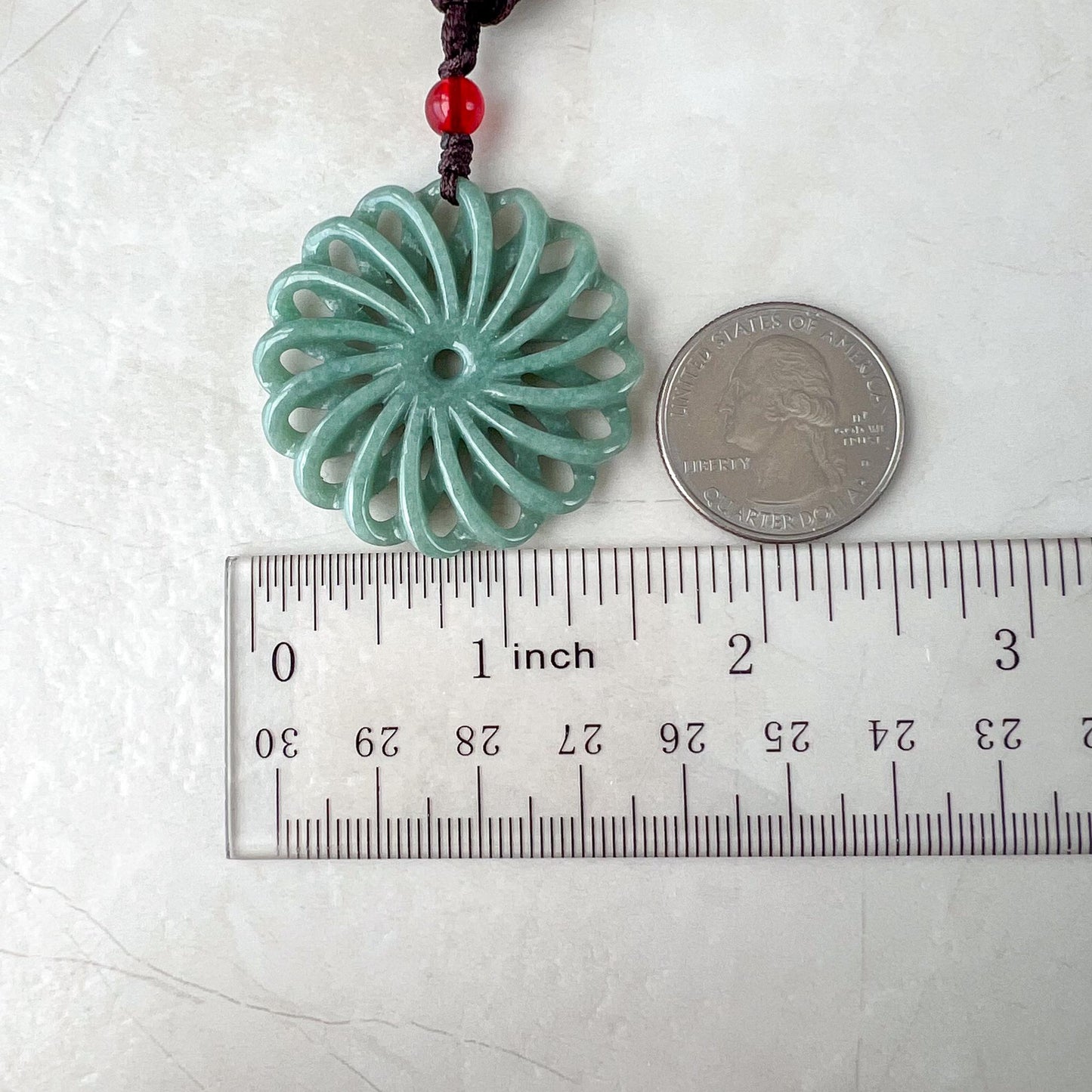 Radiant Jade Wheel Pendant, Jadeite Jade Pendant, SHWQ-0722-1749961192
