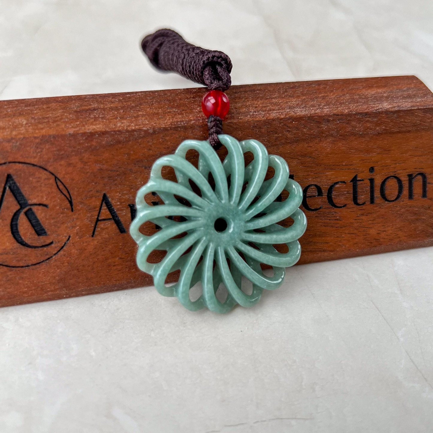Radiant Jade Wheel Pendant, Jadeite Jade Pendant, SHWQ-0722-1749961192
