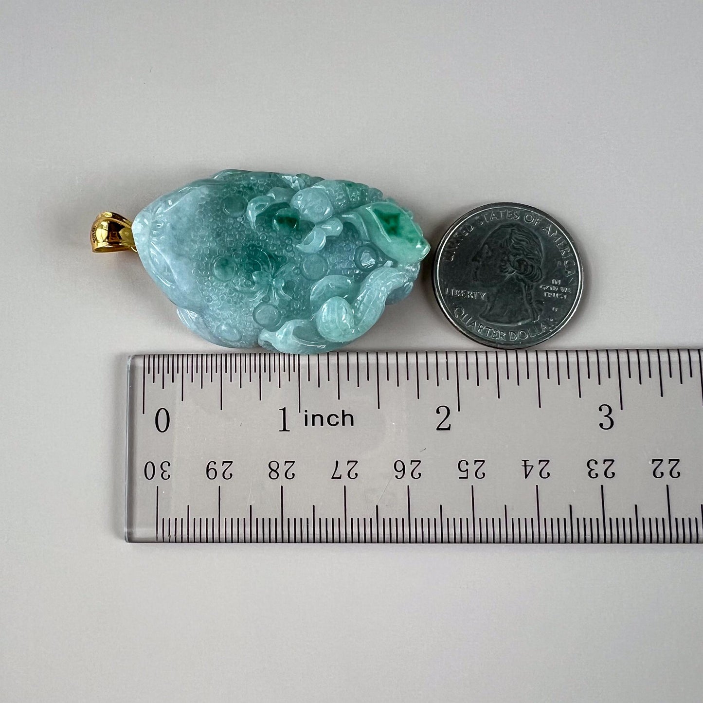 5 Poison Toad Jade Pendant with 18K gold Bail, Scorpion, Snake, Spider, Centipede Hand Carved, 五毒, Jadeite Jade Pendant, YGR-0924-1749944068