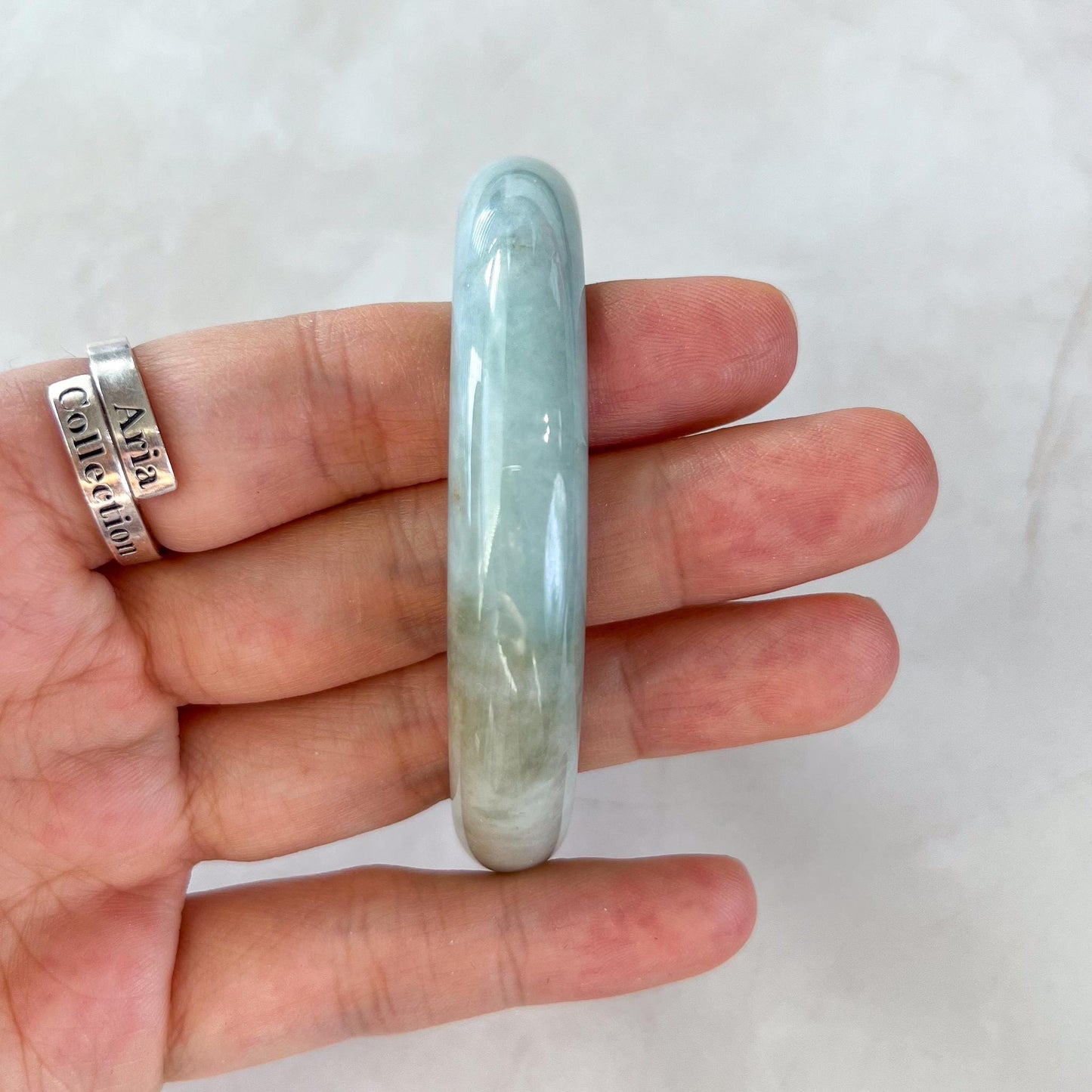 56.4 mm Light Green Jadeite Jade Bangle, Burmese Grade A Jadeite Jade, MDPK-1222-1752281029