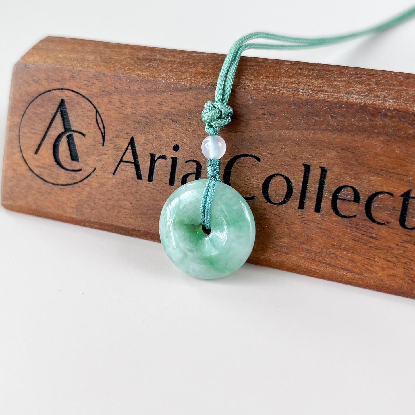 Jade Serenity Peace Pendant, Jadeite Jade Donut Circle Pendant, Peace Buckle Ping An Kou, 平安扣, QY-0721-1753202967