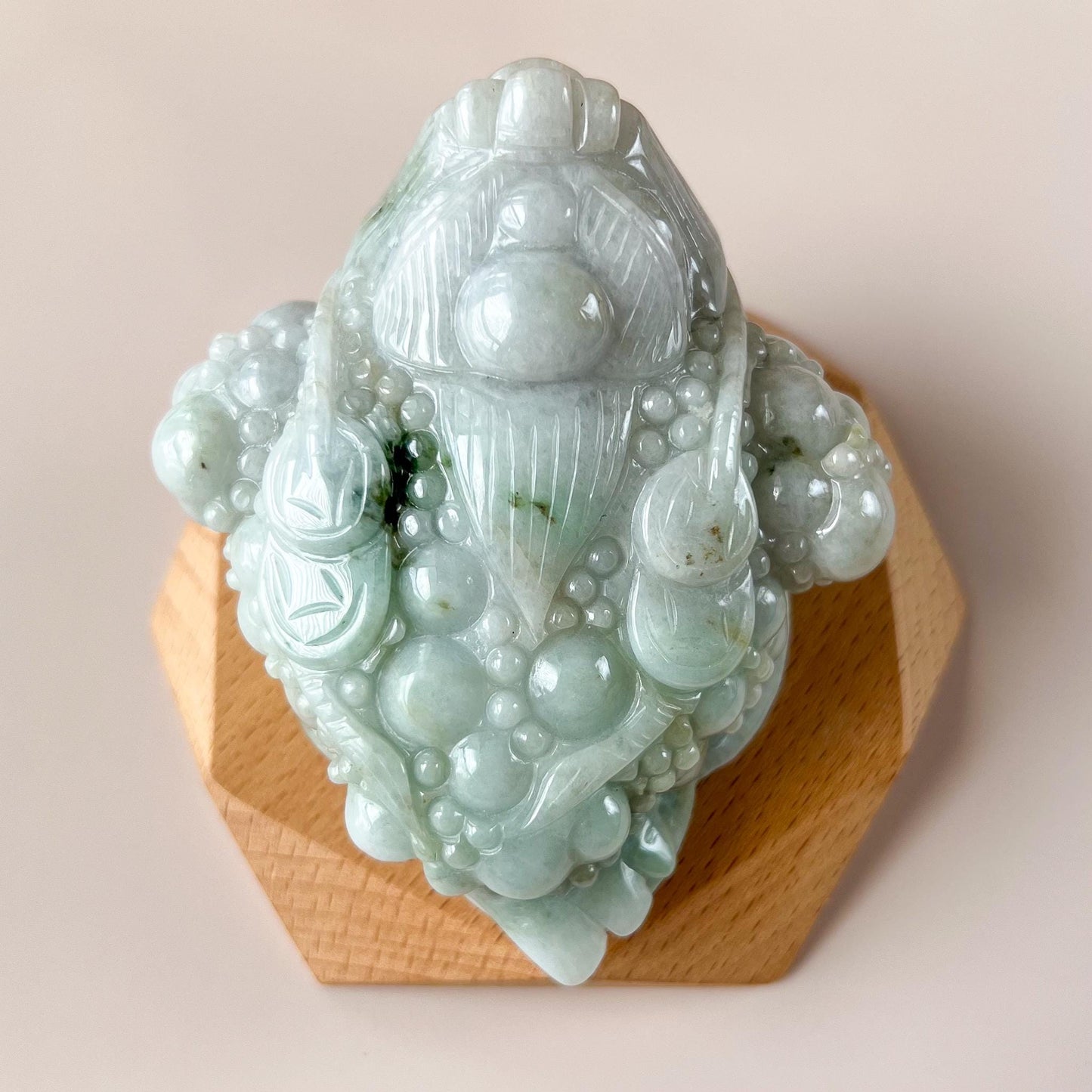 Prosperity Fortune Toad Jade Figurine, Jadeite Jade Green Money Toad, Money Frog, 3 Leg Toad, Lucky Fortune Toad, 金蟾, LZG-1221-1756921553