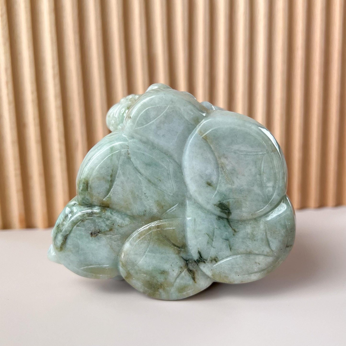 Prosperity Fortune Toad Jade Figurine, Jadeite Jade Green Money Toad, Money Frog, 3 Leg Toad, Lucky Fortune Toad, 金蟾, LZG-1221-1756921553