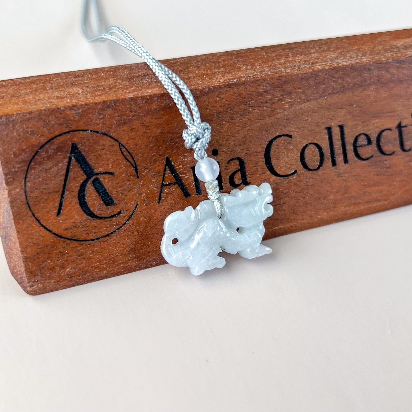 Mini Jade Dragon Pendant, Small Jadeite Jade Dragon Zodiac Carved Pendant, YW-0110-1761697312