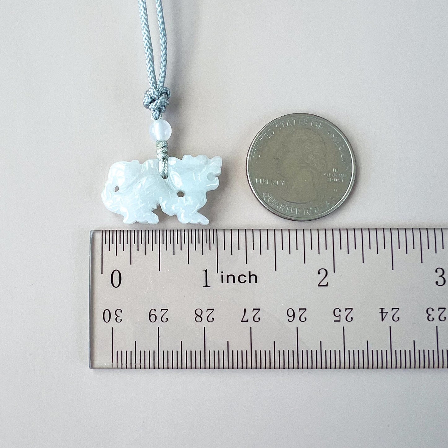 Mini Jade Dragon Pendant, Small Jadeite Jade Dragon Zodiac Carved Pendant, YW-0110-1761697312