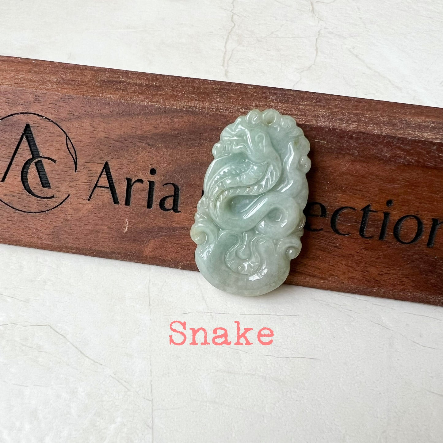 Green Jadeite Jade Zodiac Pendant Necklace, Chinese Zodiac Collection, Rat, Ox, Tiger, Rabbit, Dragon, Snake, Horse, Goat, Monkey, Rooster, Dog, Pig, LJ-1221-1674080985