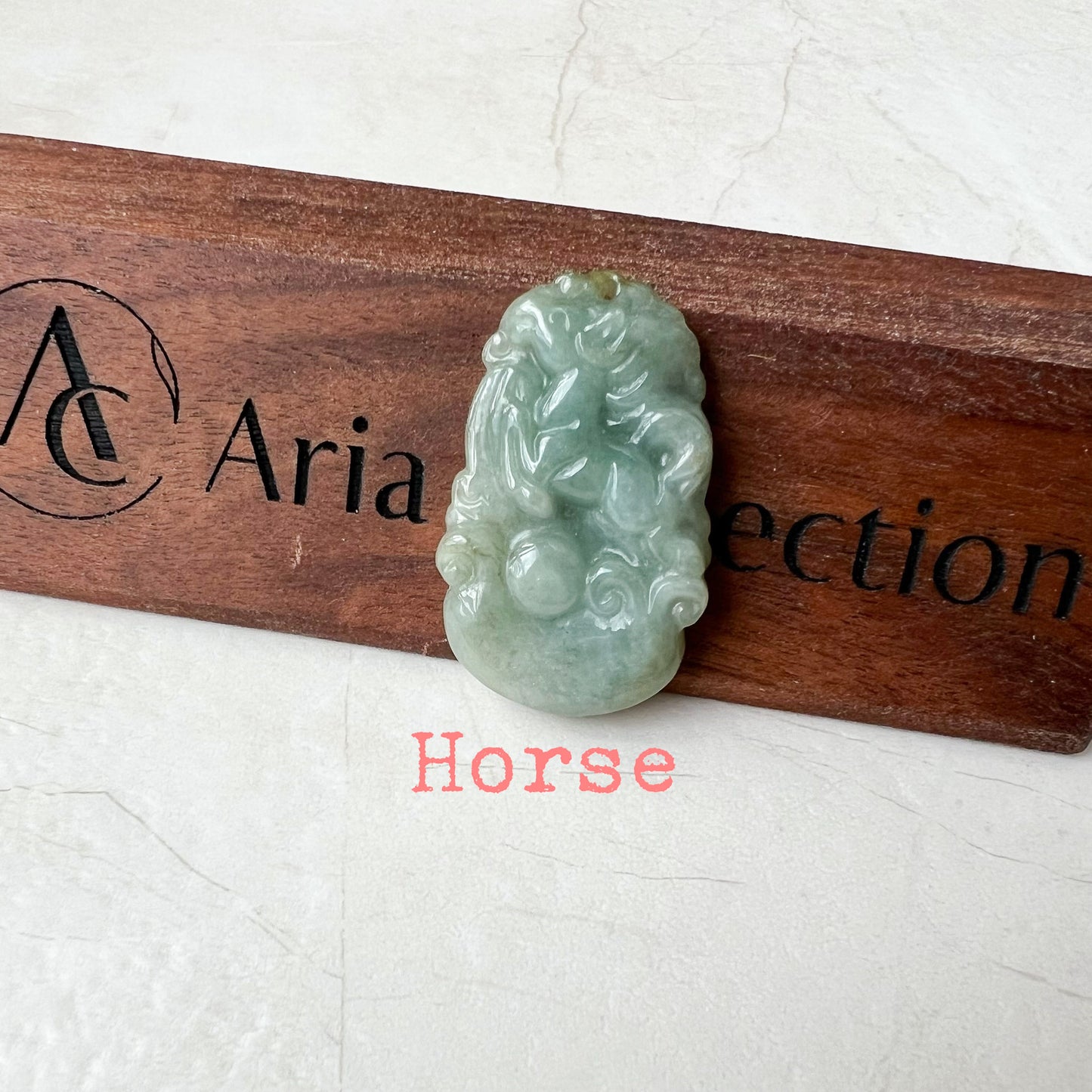 Green Jadeite Jade Zodiac Pendant Necklace, Chinese Zodiac Collection, Rat, Ox, Tiger, Rabbit, Dragon, Snake, Horse, Goat, Monkey, Rooster, Dog, Pig, LJ-1221-1674080985