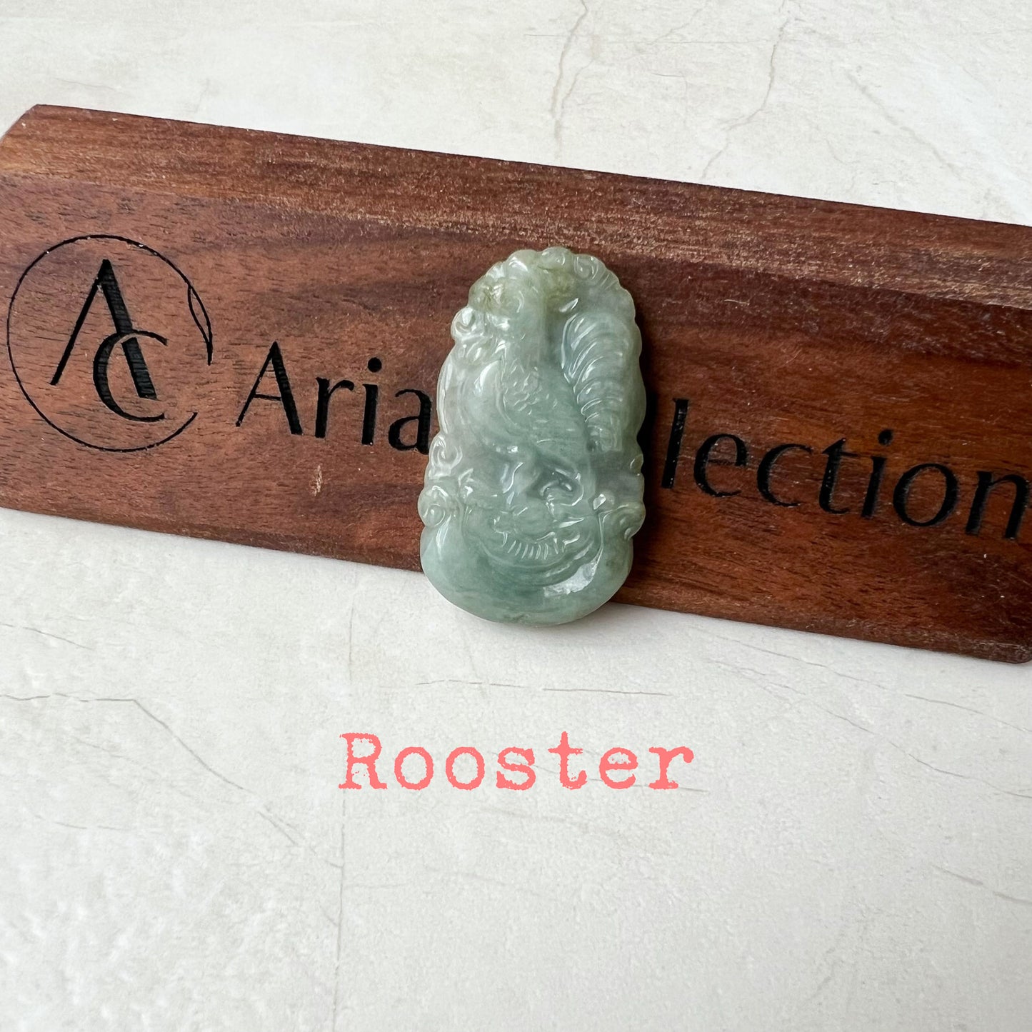 Green Jadeite Jade Zodiac Pendant Necklace, Chinese Zodiac Collection, Rat, Ox, Tiger, Rabbit, Dragon, Snake, Horse, Goat, Monkey, Rooster, Dog, Pig, LJ-1221-1674080985