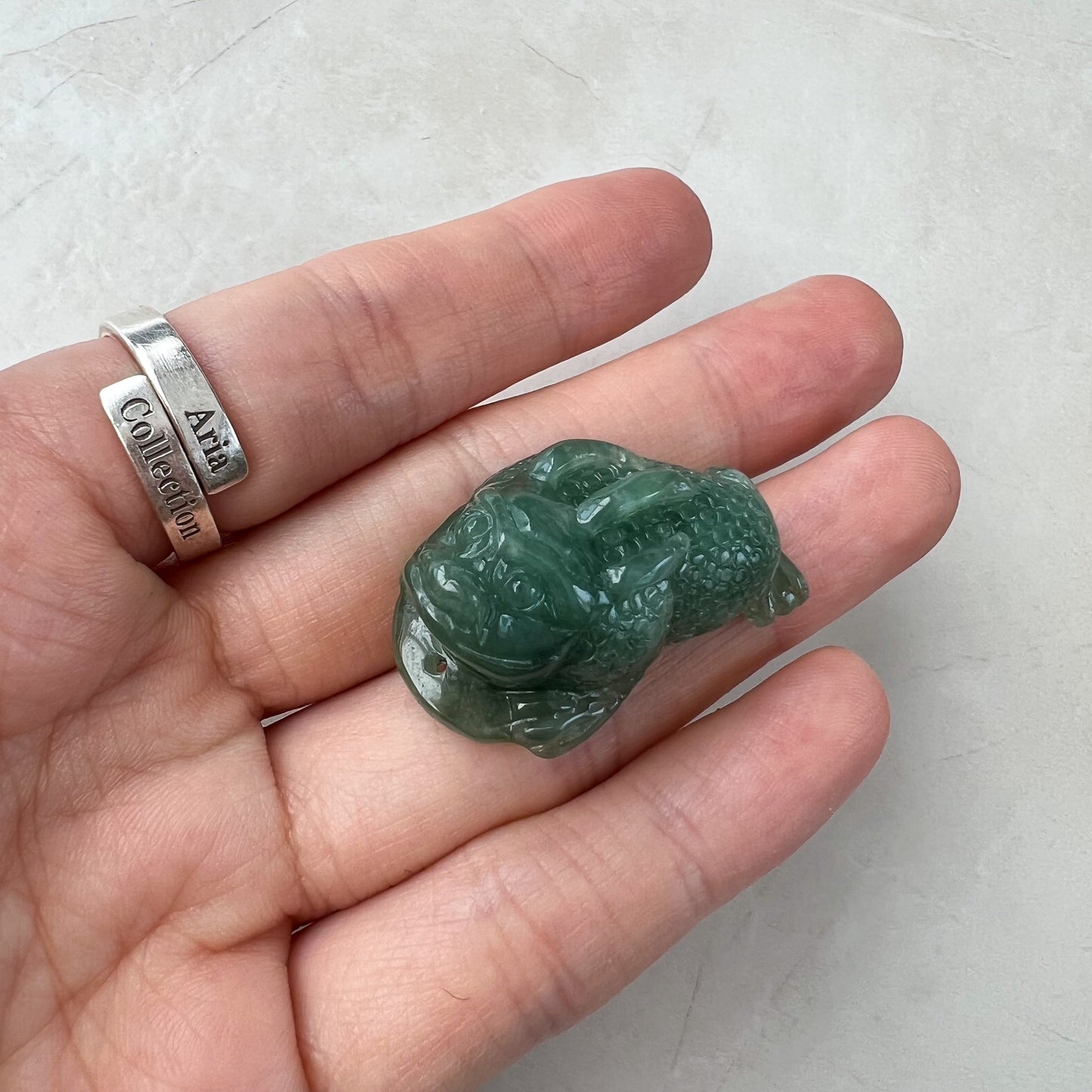 Jadeite Jade Green Money Toad, Money Frog, Golden Toad, 3 Leg Toad, Jin Chan, Lucky Fortune Toad, 金蟾 Pendant, YJ-1221-0322307