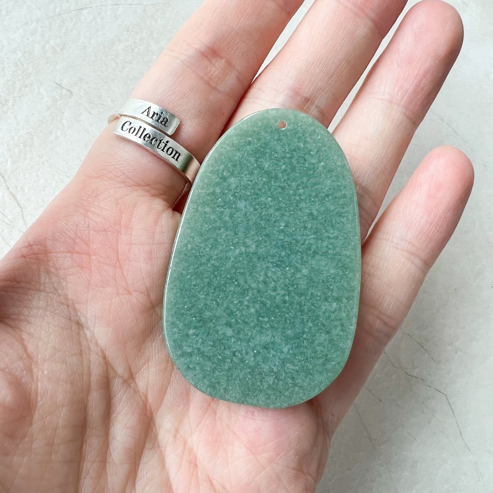 Jadeite Jade Mahasthamaprapta Buddha, Da Shi Zhi , Đại Thế Chí Bồ tát, 大势至, Green Jade Pendant Necklace, YJ-0622-0362178-7 - AriaDesignCollection