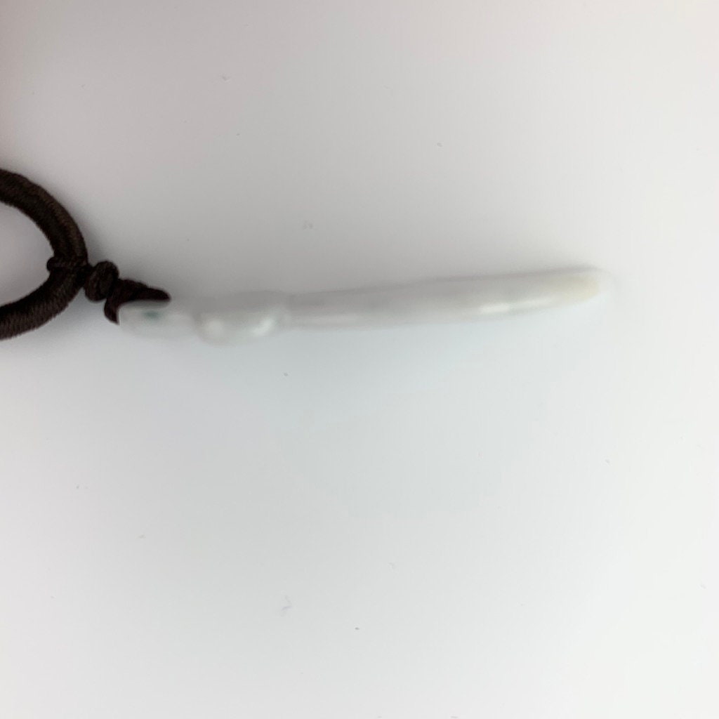 Jadeite Jade White Jade Sword Hand Carved Pendant Necklace, YW-0110-1645805661 - AriaDesignCollection