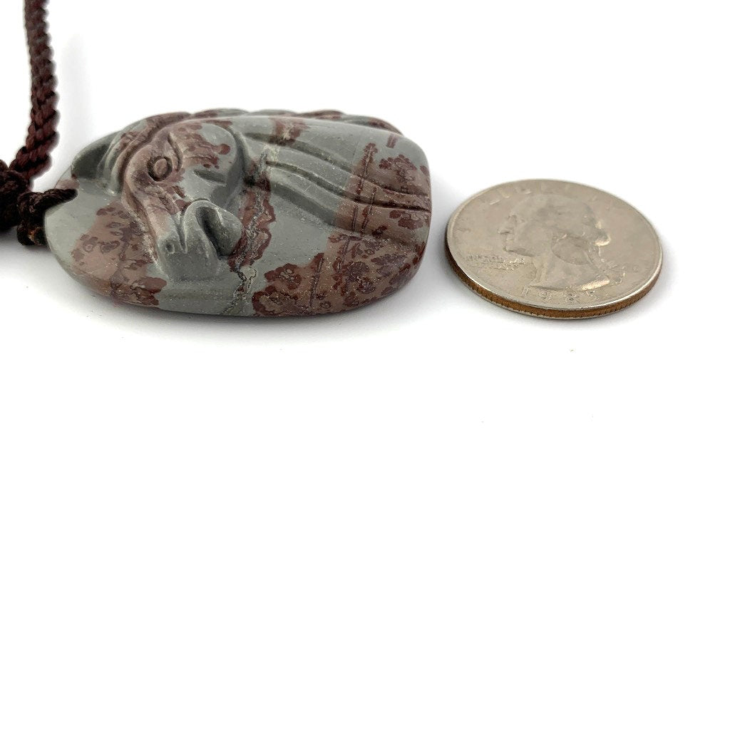 Natural Stone Horse Zodiac Carved Necklace, Horse Pendant, Horse Zodiac, Chinese Zodiac, YW-0110-1647115879 - AriaDesignCollection