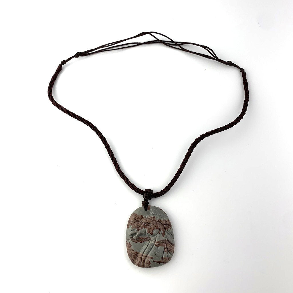 Natural Stone Horse Zodiac Carved Necklace, Horse Pendant, Horse Zodiac, Chinese Zodiac, YW-0110-1647115879 - AriaDesignCollection