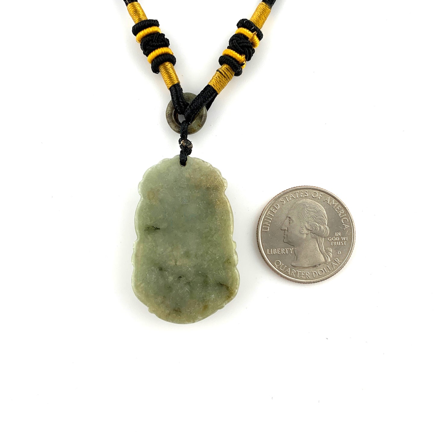 Jadeite Jade Rooster Chicken Chinese Zodiac Carved Rustic Pendant Necklace, YW-0110-1646929630 - AriaDesignCollection