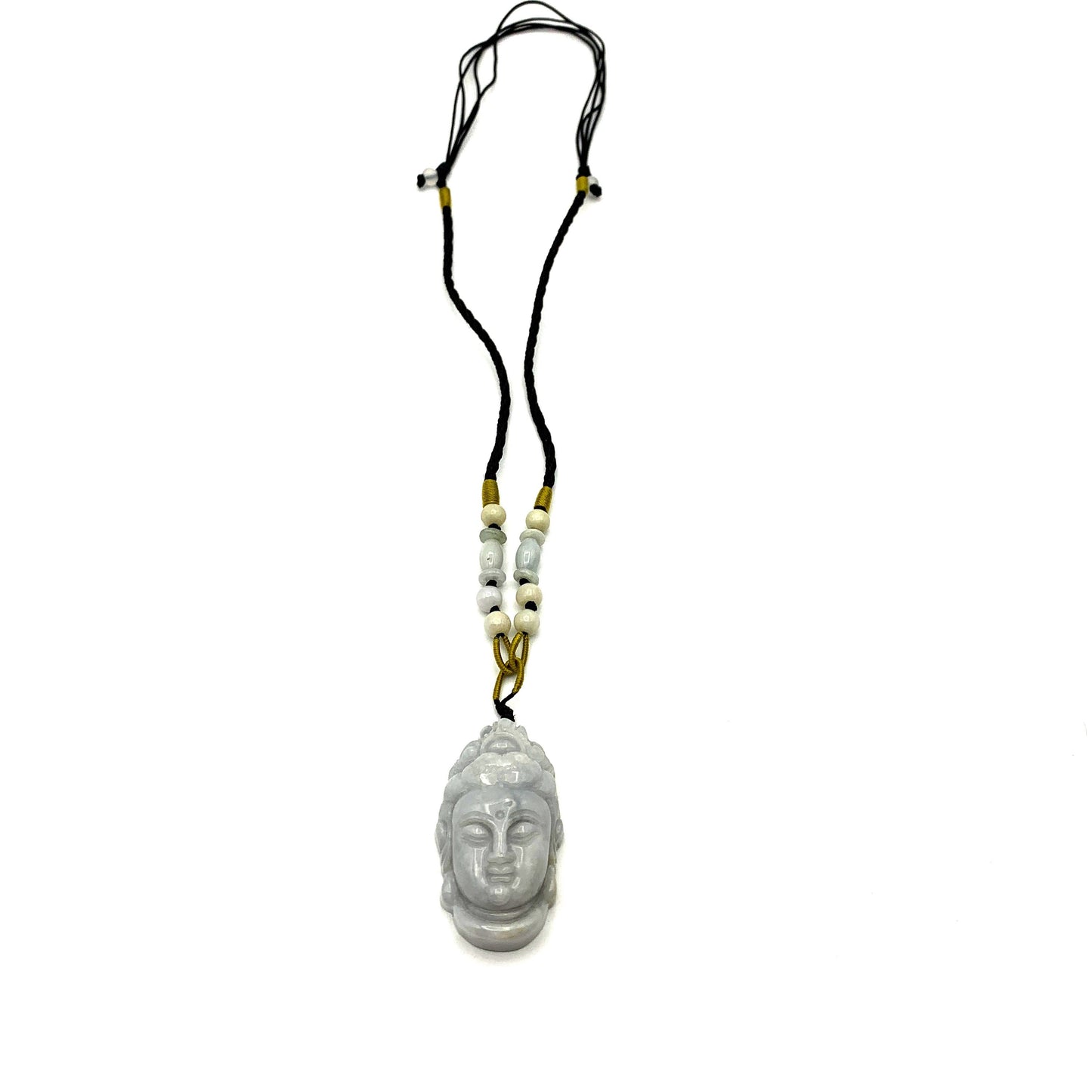 Jadeite Jade Guan Yin Head Avalokitesvara Carved Pendant, YW-0110-1646841158 - AriaDesignCollection