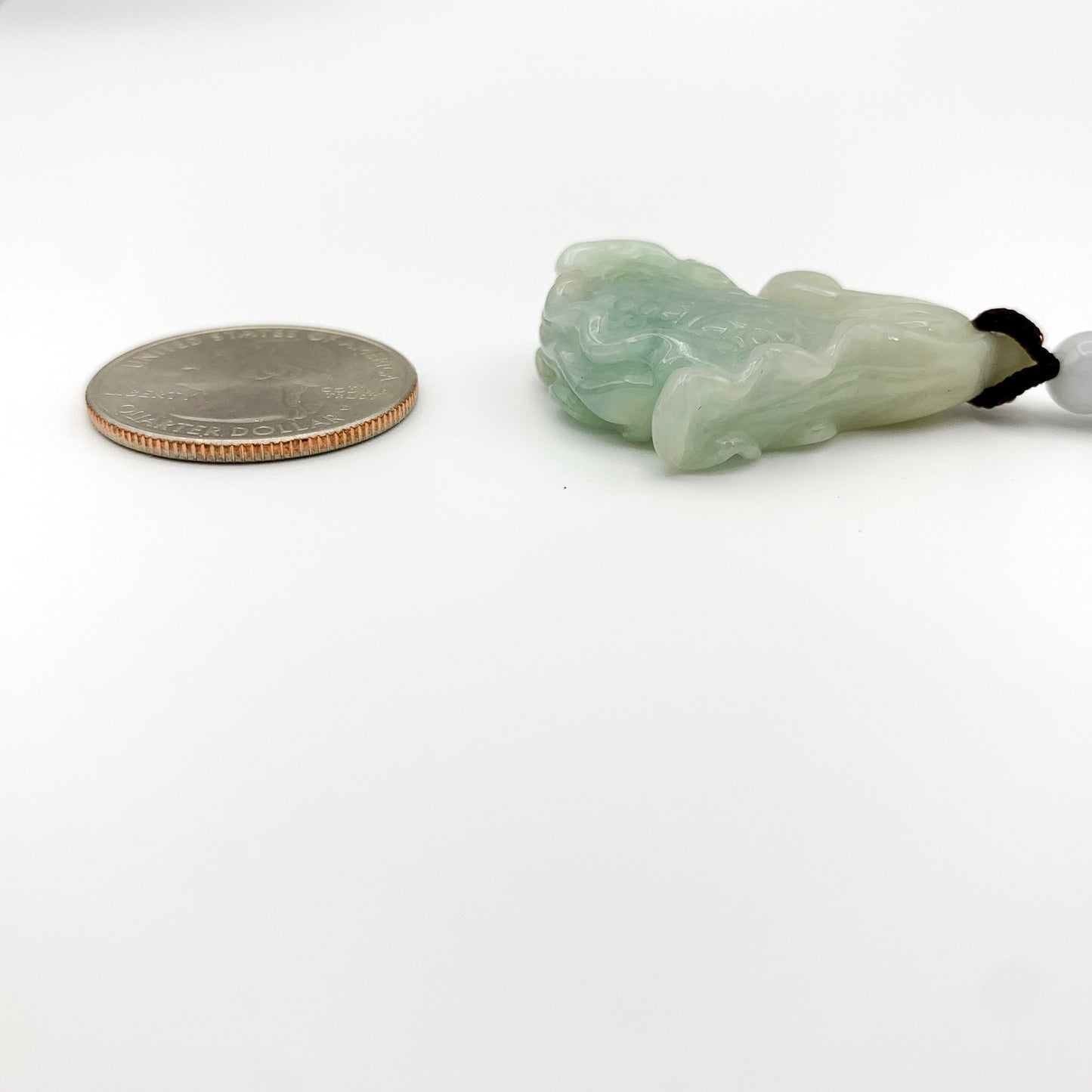 Jadeite Jade Cabbage Necklace, Jade Pendant, Jade Necklace, Feng Shui Necklace, YW-0110-1646675267 - AriaDesignCollection