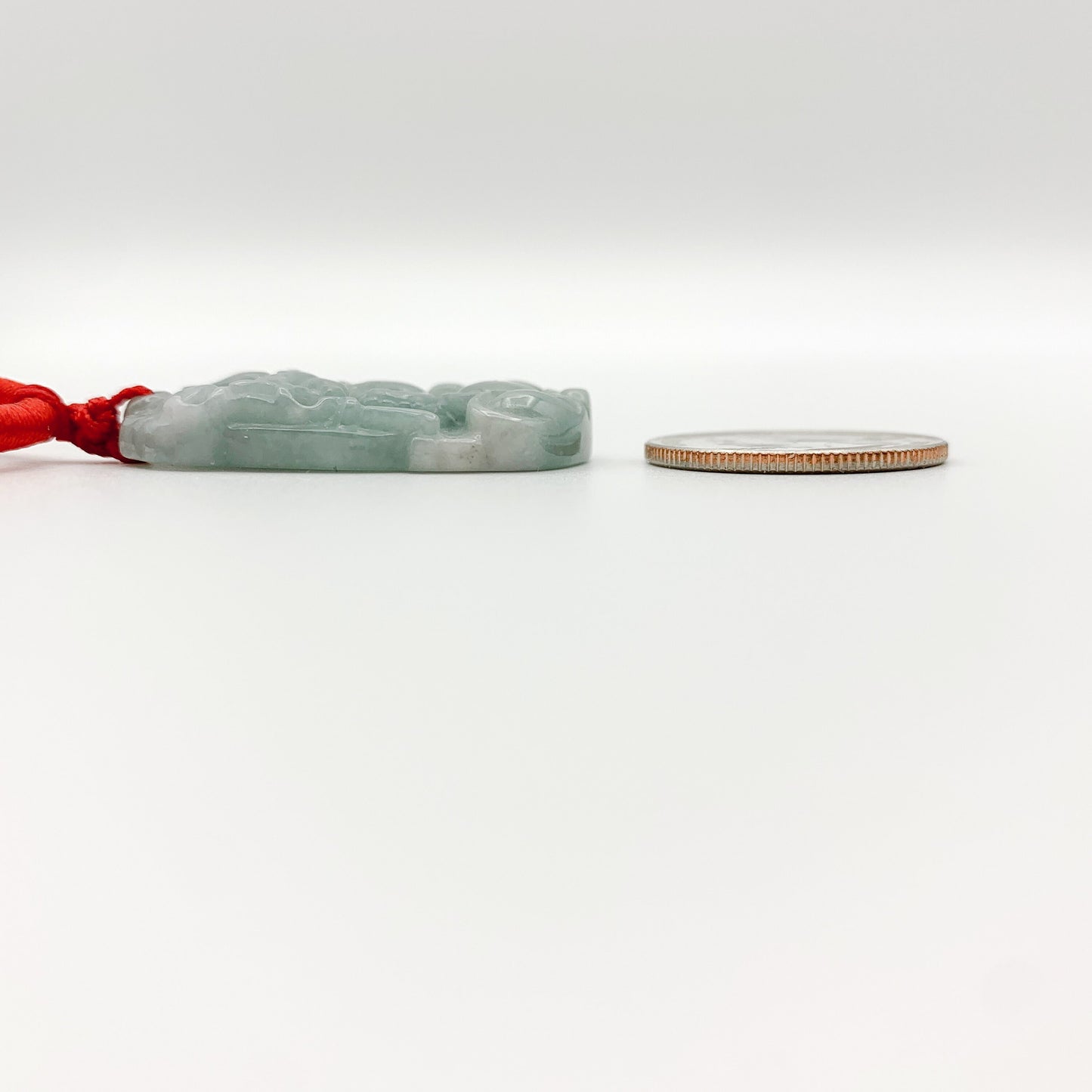 Jadeite Jade Dragon Chinese Zodiac Carved Pendant Necklace, YW-0110-1646545905 - AriaDesignCollection
