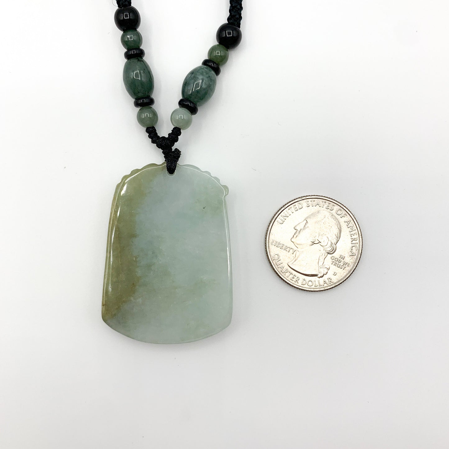 Jadeite Jade Dog Chinese Zodiac Carved Pendant Necklace, YW-0321-1646061450 - AriaDesignCollection