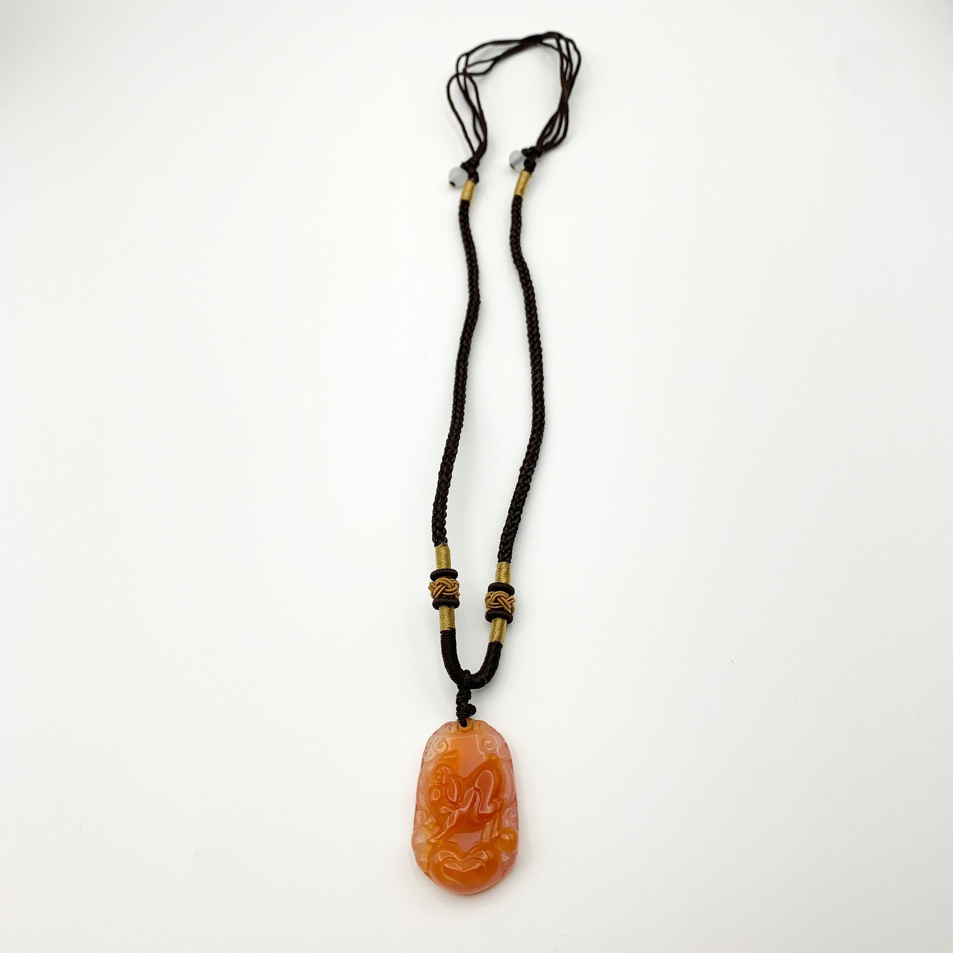 Red Agate Pig Boar Zodiac Carnelian Carved Pendant, YW-0110-1646192276 - AriaDesignCollection