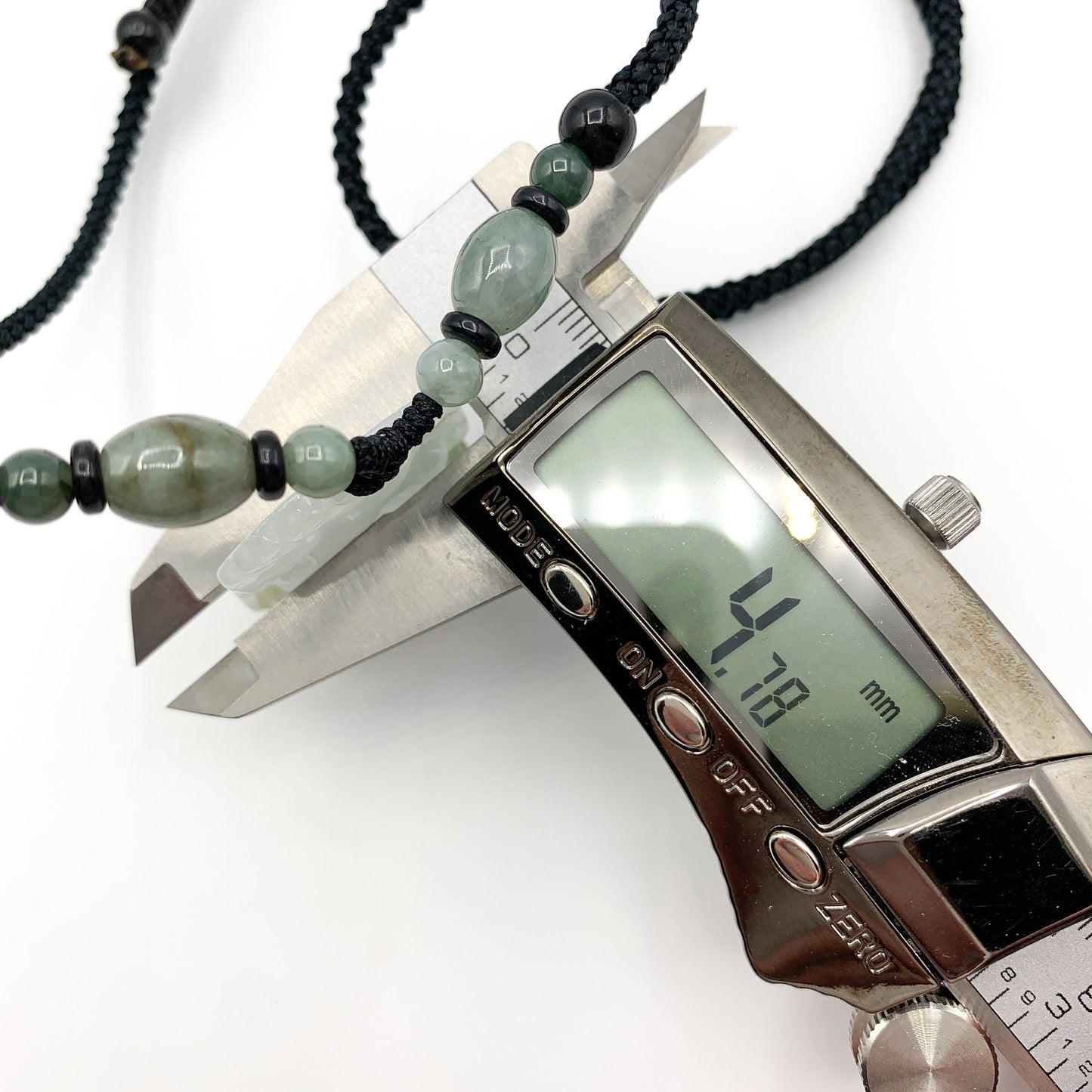 Jadeite Jade Sheep Goat Ram Chinese Zodiac Carved Pendant Necklace, YW-0321-1646061640 - AriaDesignCollection