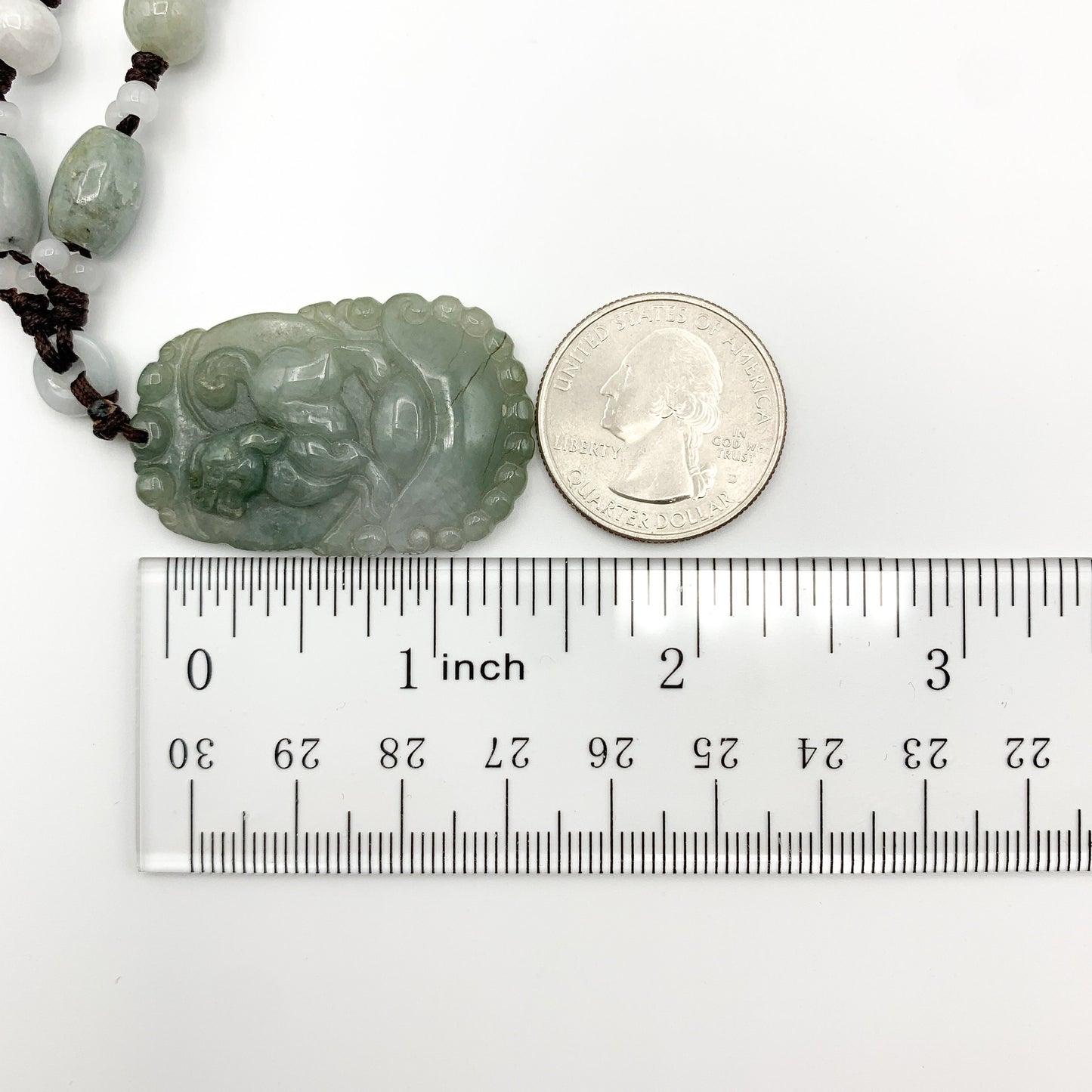 Jadeite Jade Dog Chinese Zodiac Hand Carved Pendant Necklace, YW-0110-1647127335 - AriaDesignCollection