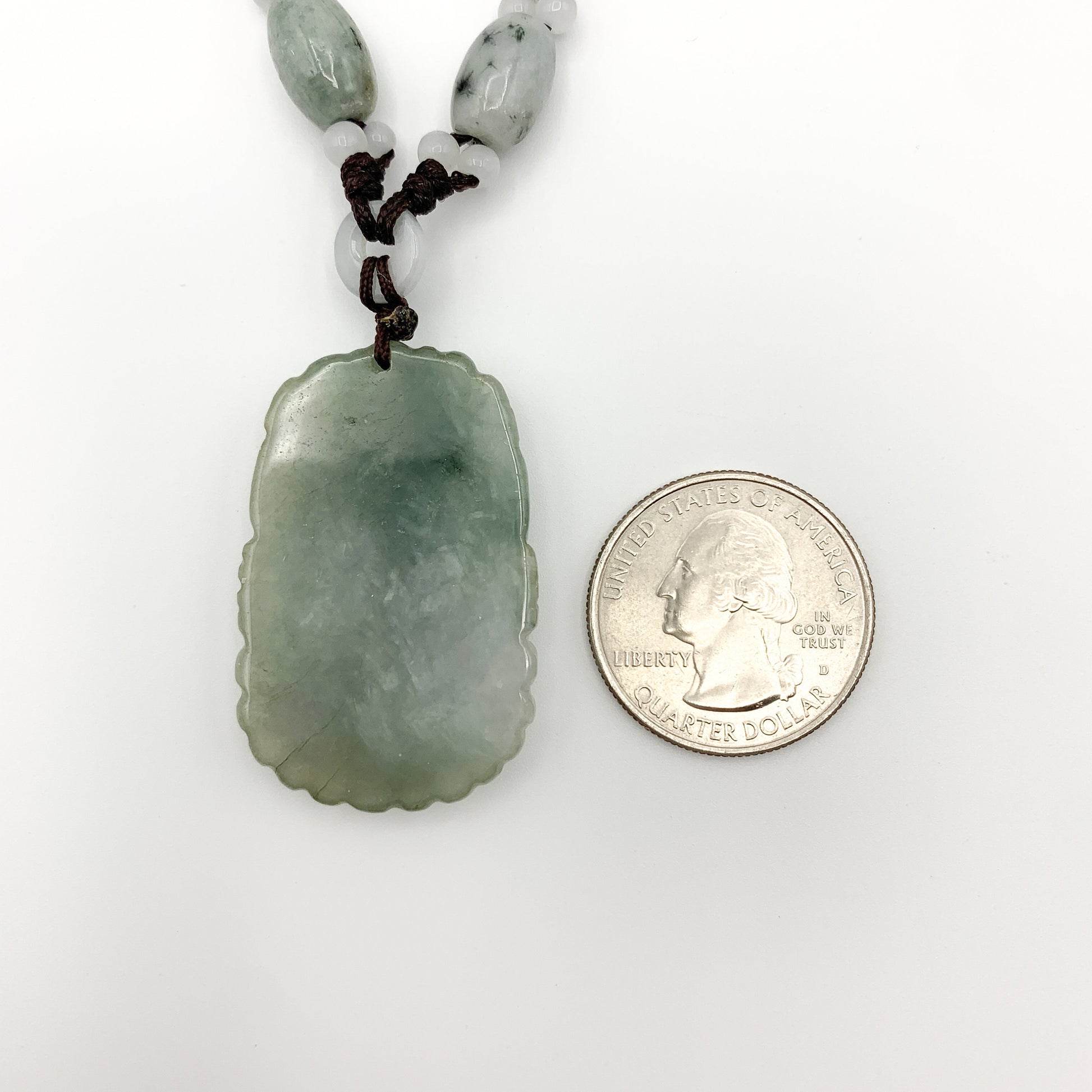 Jadeite Jade Dog Chinese Zodiac Hand Carved Pendant Necklace, YW-0110-1647127335 - AriaDesignCollection