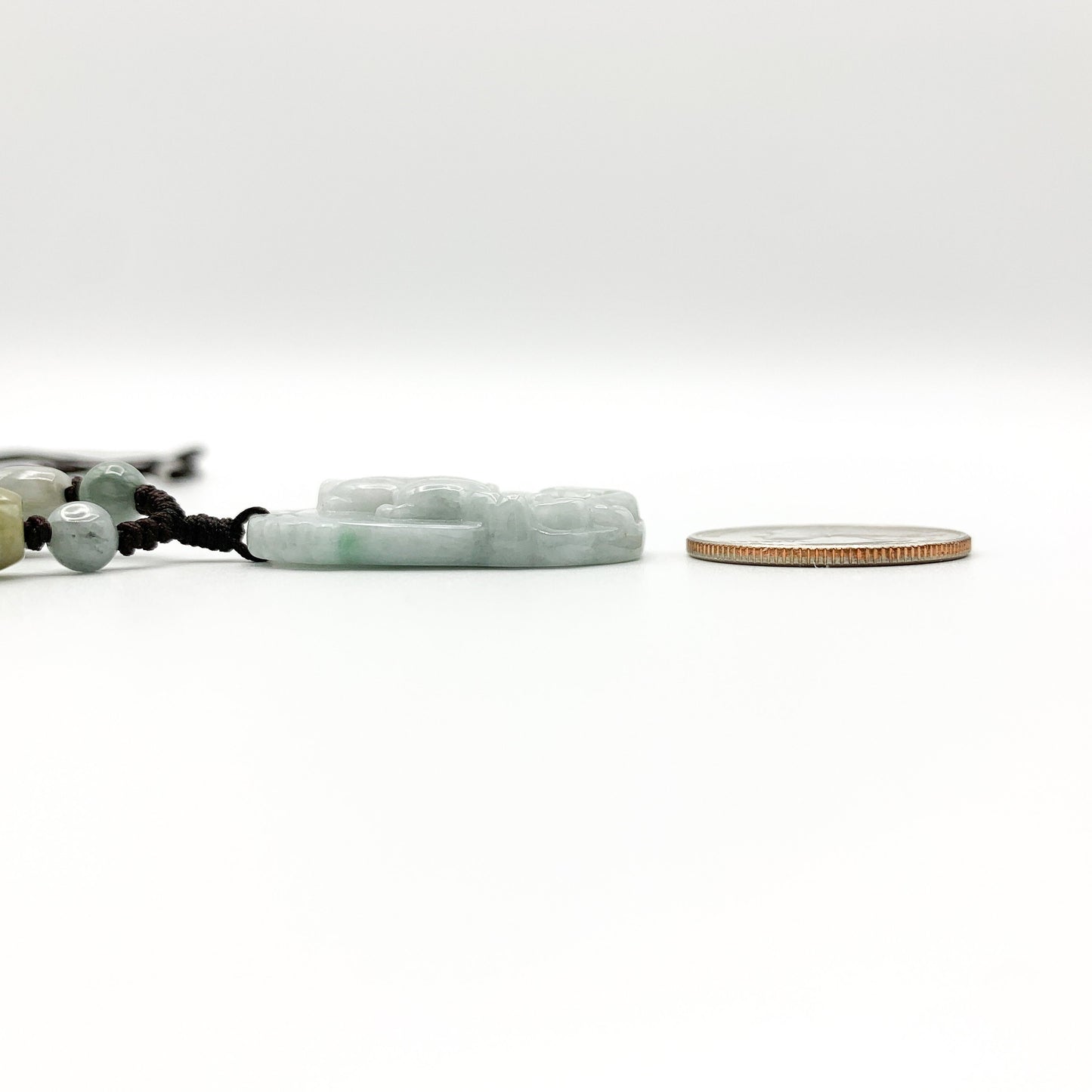 Jadeite Jade Dog Chinese Zodiac Hand Carved Pendant Necklace, YW-0321-1645917758 - AriaDesignCollection