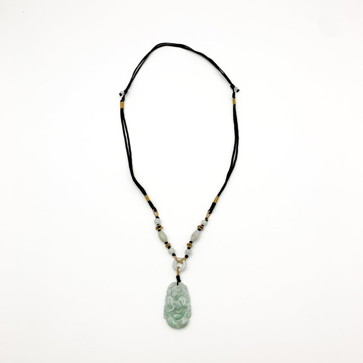 Jadeite Jade Dog Chinese Zodiac Hand Carved Red Pendant Necklace, YW-0110-1647036258 - AriaDesignCollection