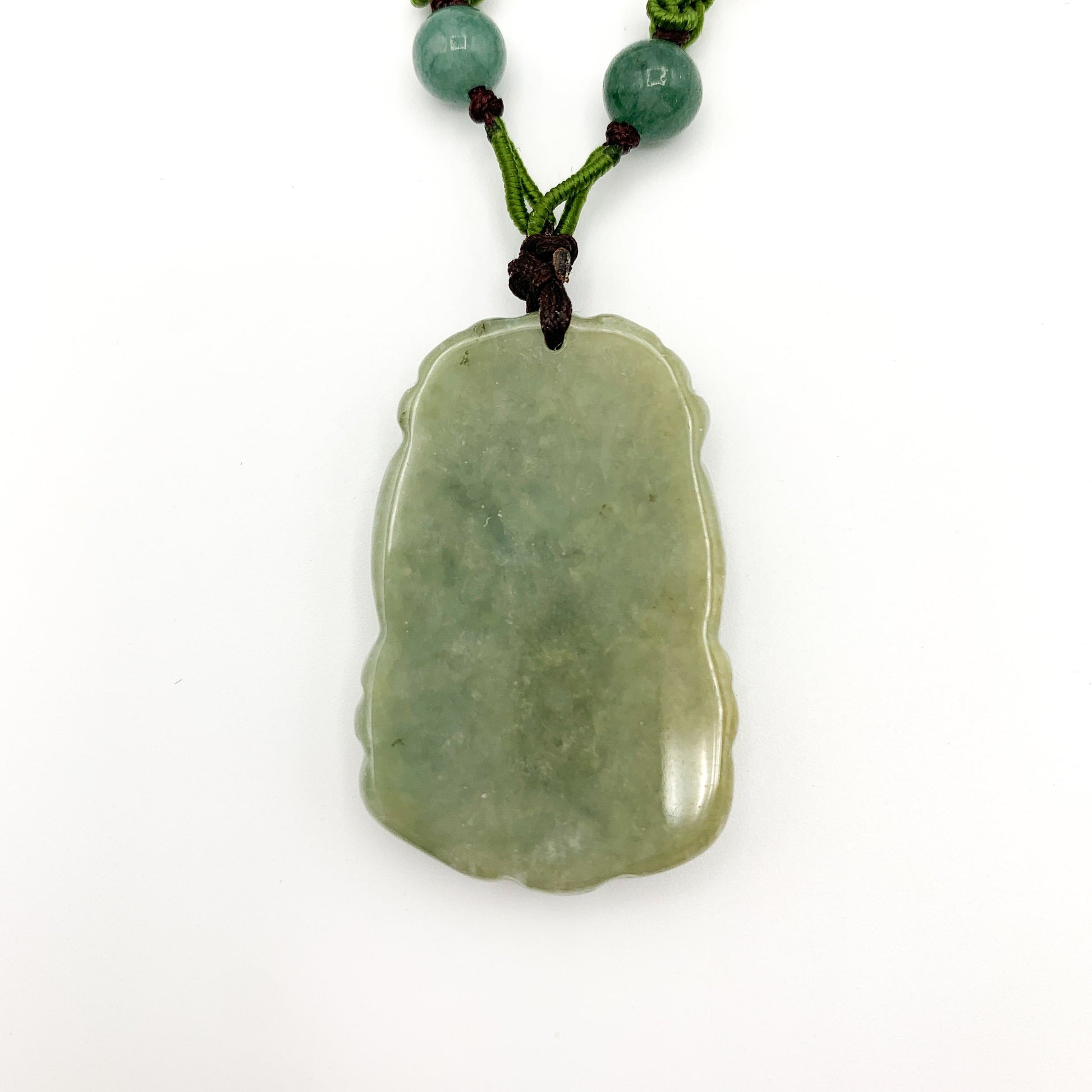 Jadeite Jade Pig Boar Chinese Zodiac Carved Pendant Necklace, YW-0321-1646926297 - AriaDesignCollection