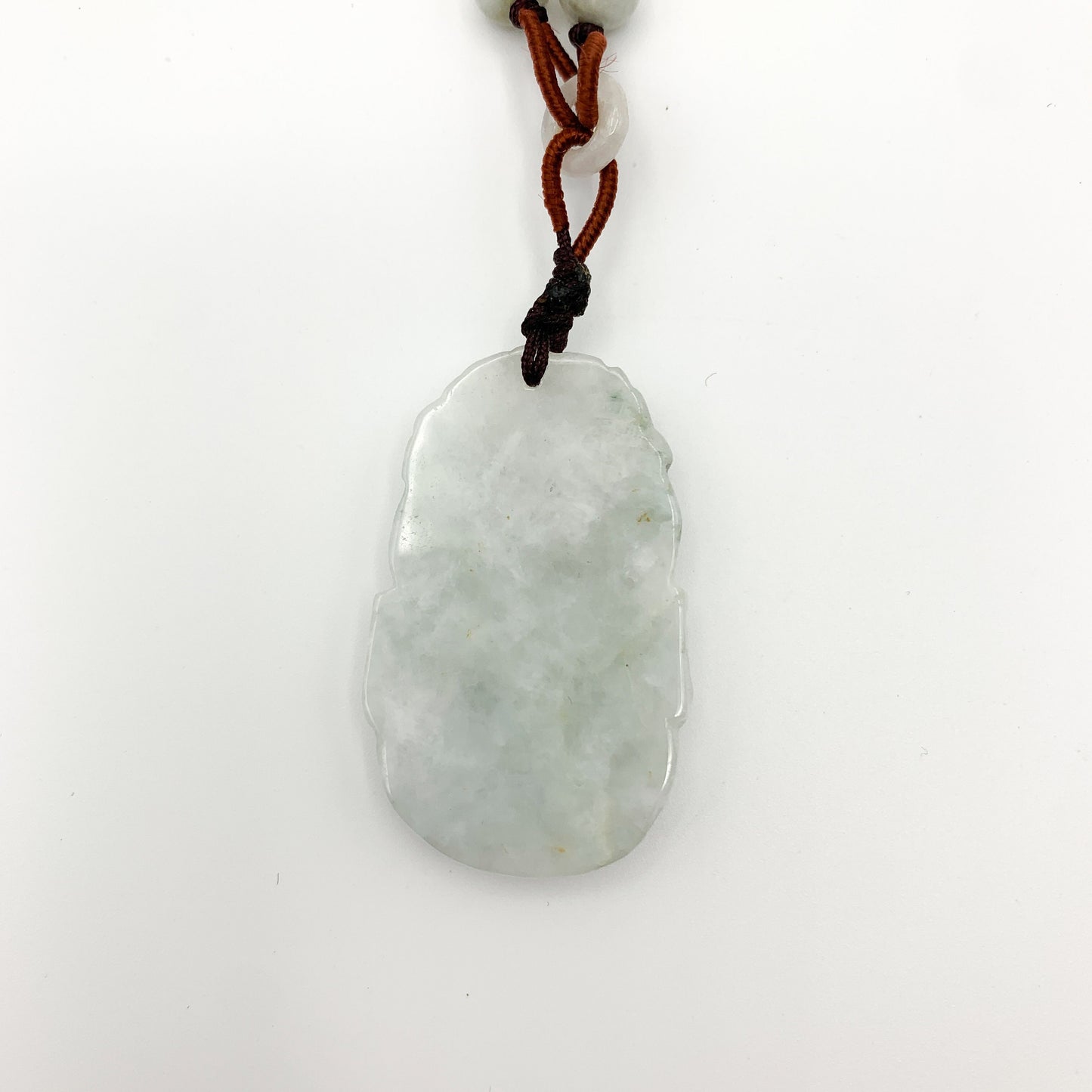 Jadeite Jade Pig Boar Chinese Zodiac Carved Rustic Pendant Necklace, YW-0110-1647059923 - AriaDesignCollection