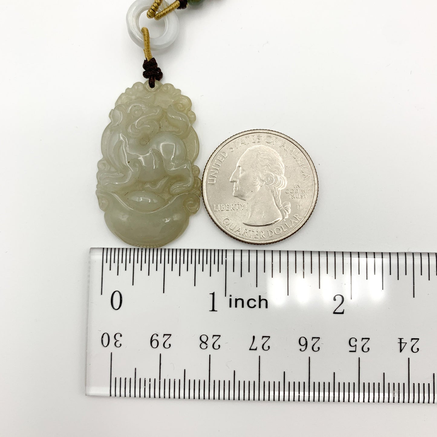 Jadeite Jade Dog Chinese Zodiac Hand Carved Red Pendant Necklace, YW-0110-1647059503 - AriaDesignCollection