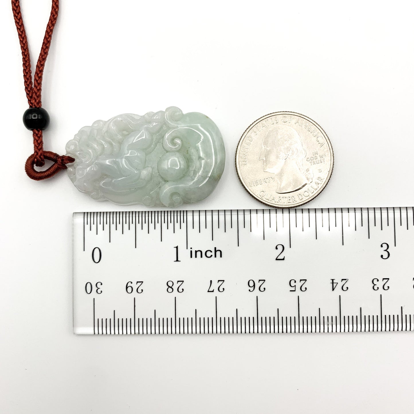 Jadeite Jade Horse Chinese Zodiac Carved Pendant Necklace, YJ-0321-0328270-10 - AriaDesignCollection
