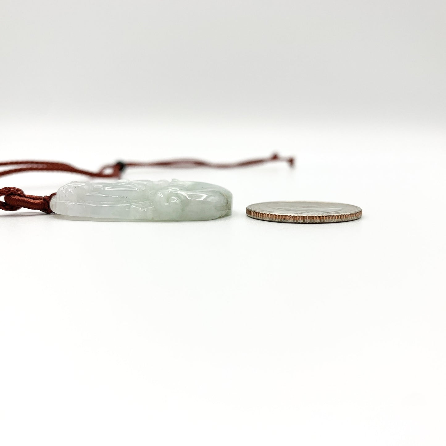 Jadeite Jade Horse Chinese Zodiac Carved Pendant Necklace, YJ-0321-0328270-10 - AriaDesignCollection