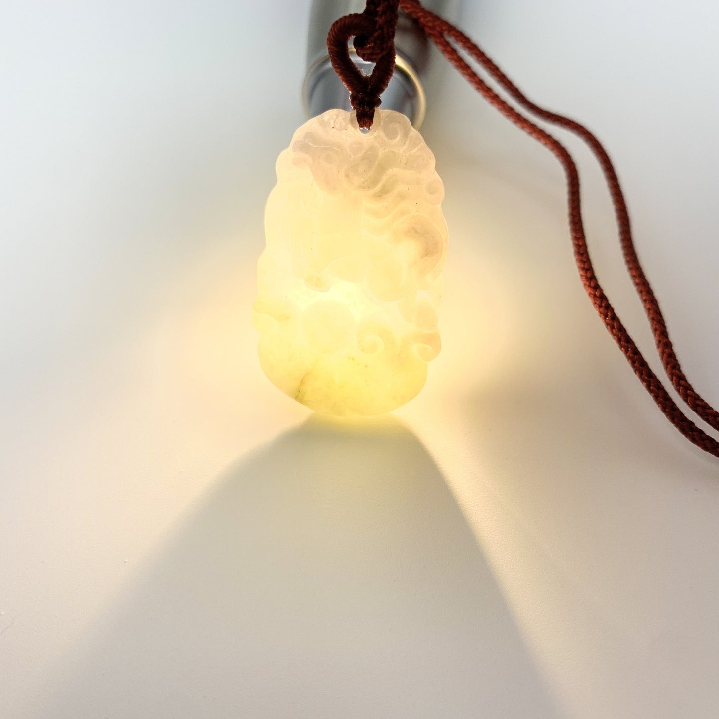 Jadeite Jade Horse Chinese Zodiac Carved Pendant Necklace, YJ-0321-0328270-10 - AriaDesignCollection
