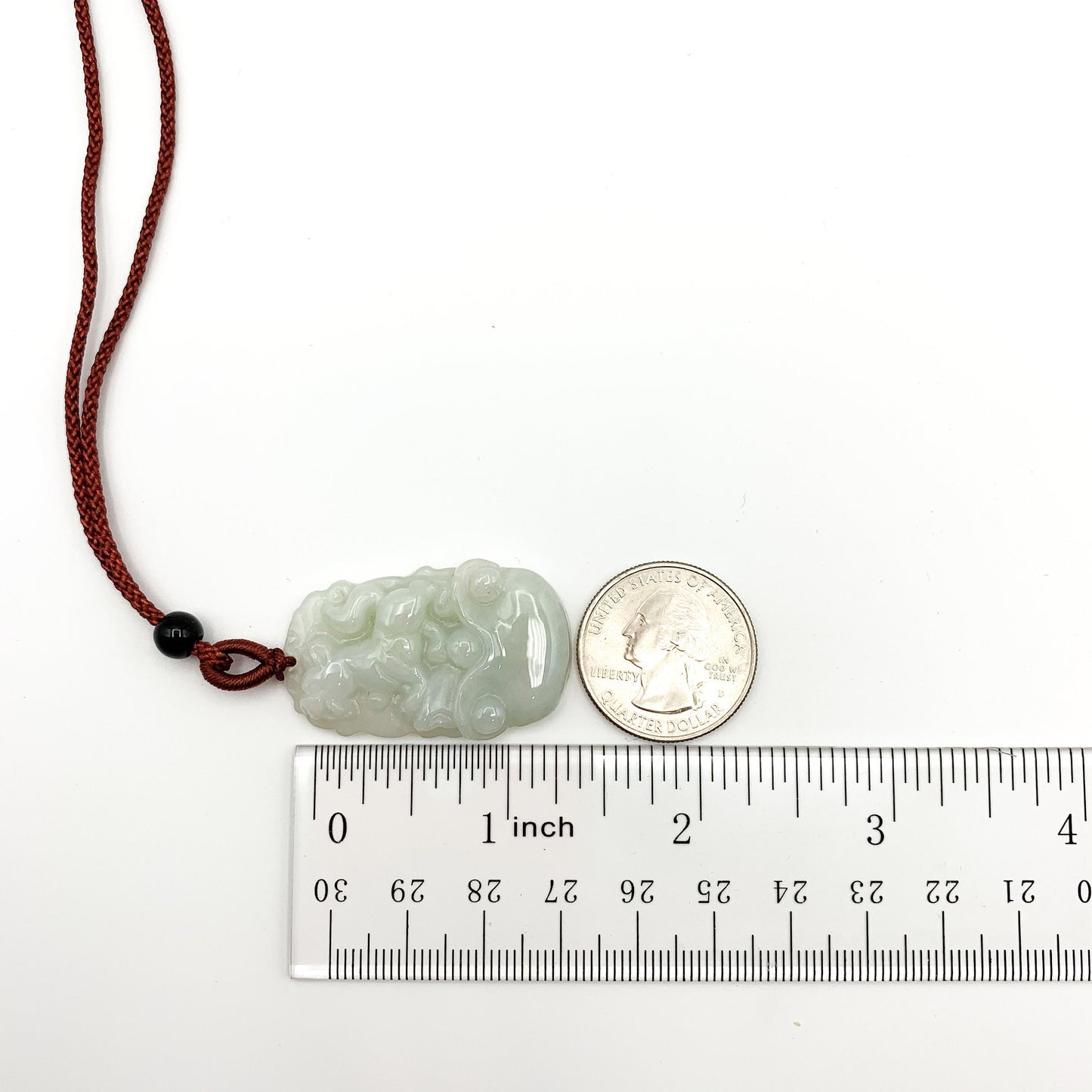Jadeite Jade Dog Chinese Zodiac Carved Pendant Necklace, YJ-0321-0328270-2 - AriaDesignCollection