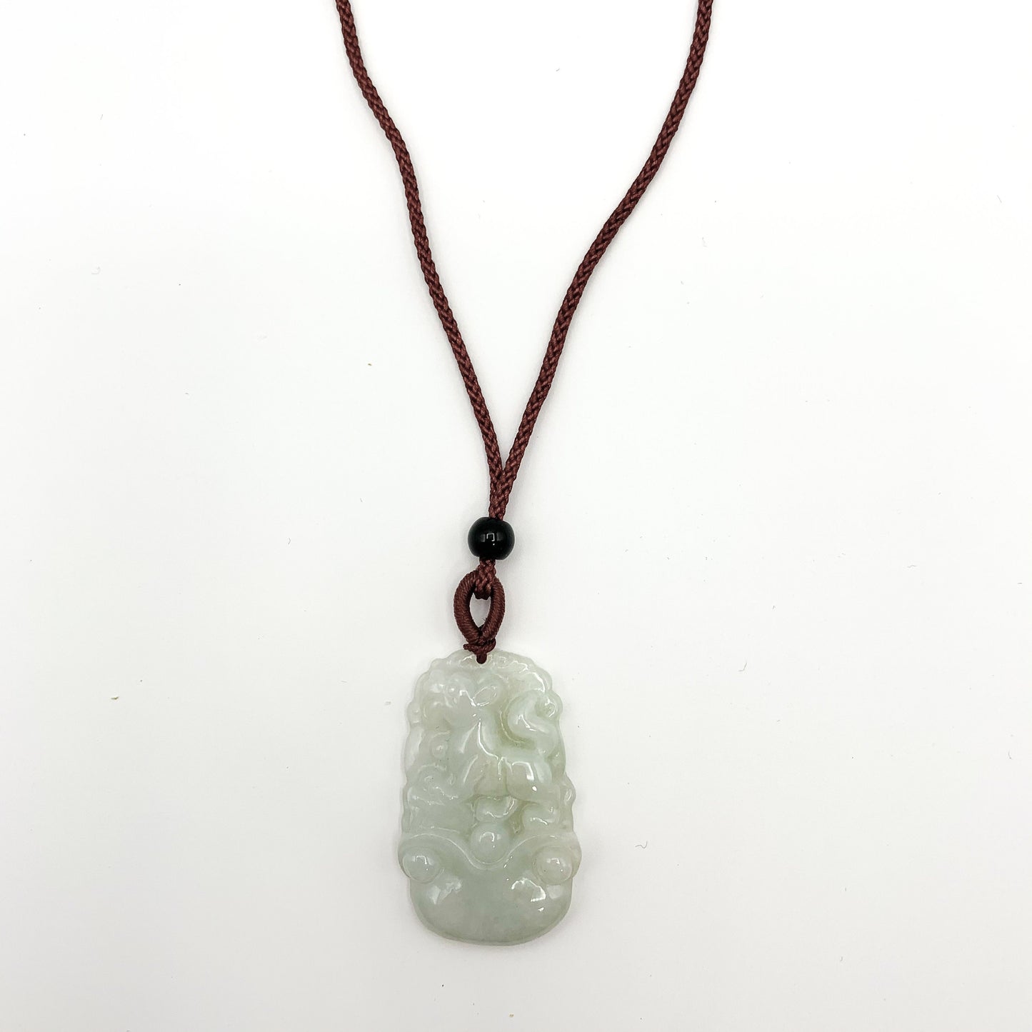Jadeite Jade Dog Chinese Zodiac Carved Pendant Necklace, YJ-0321-0328270-2 - AriaDesignCollection
