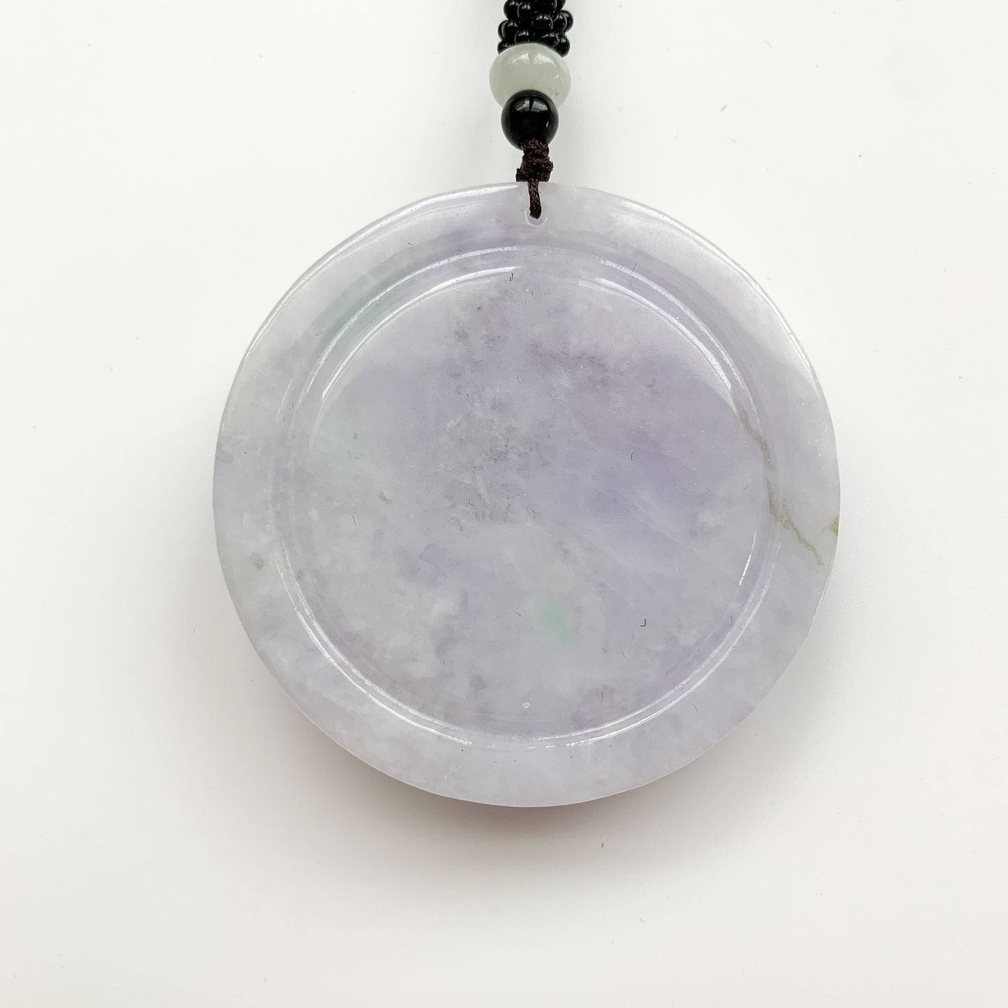 Purple Jadeite Jade Dragon Chinese Zodiac Hand Carved Pendant Necklace, YJ-0321-0332176 - AriaDesignCollection
