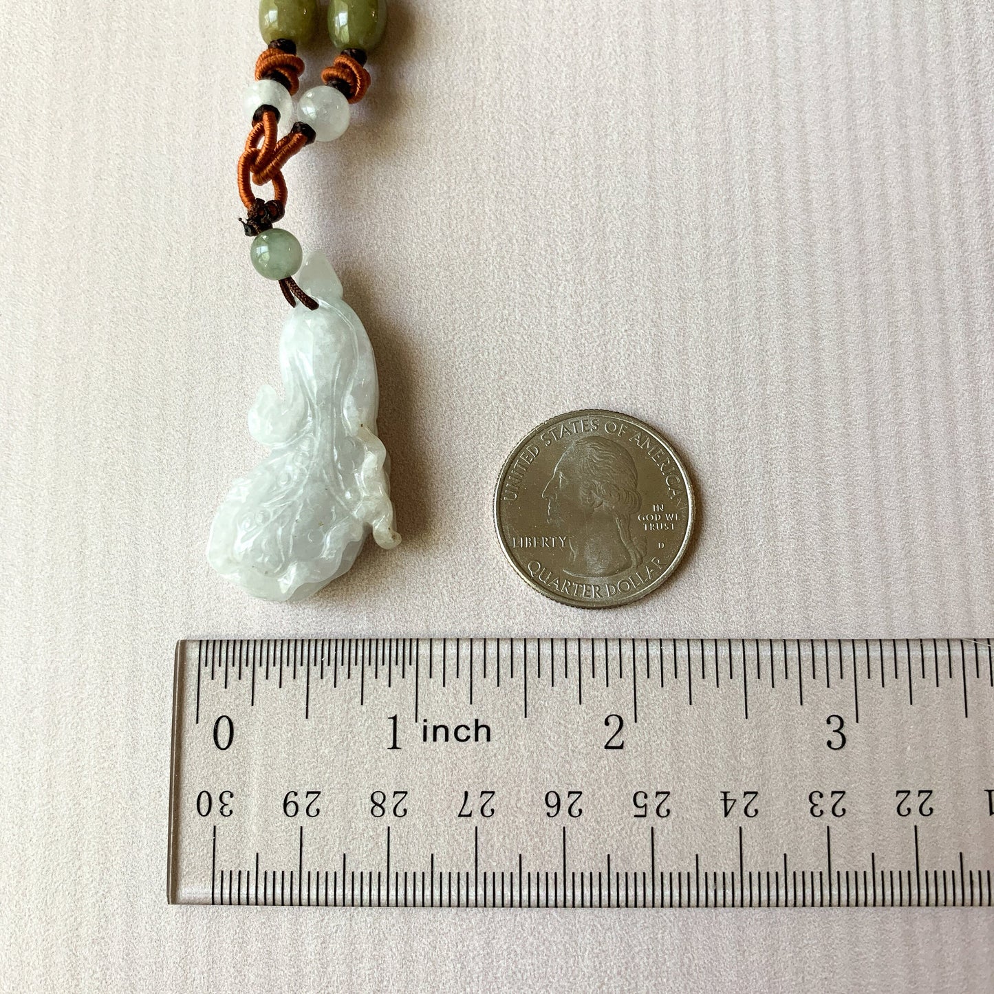 Jadeite Jade Cabbage Necklace, Jade Feng Shui, Jade Luck Pendant Necklace, YW-0110-1647022579 - AriaDesignCollection