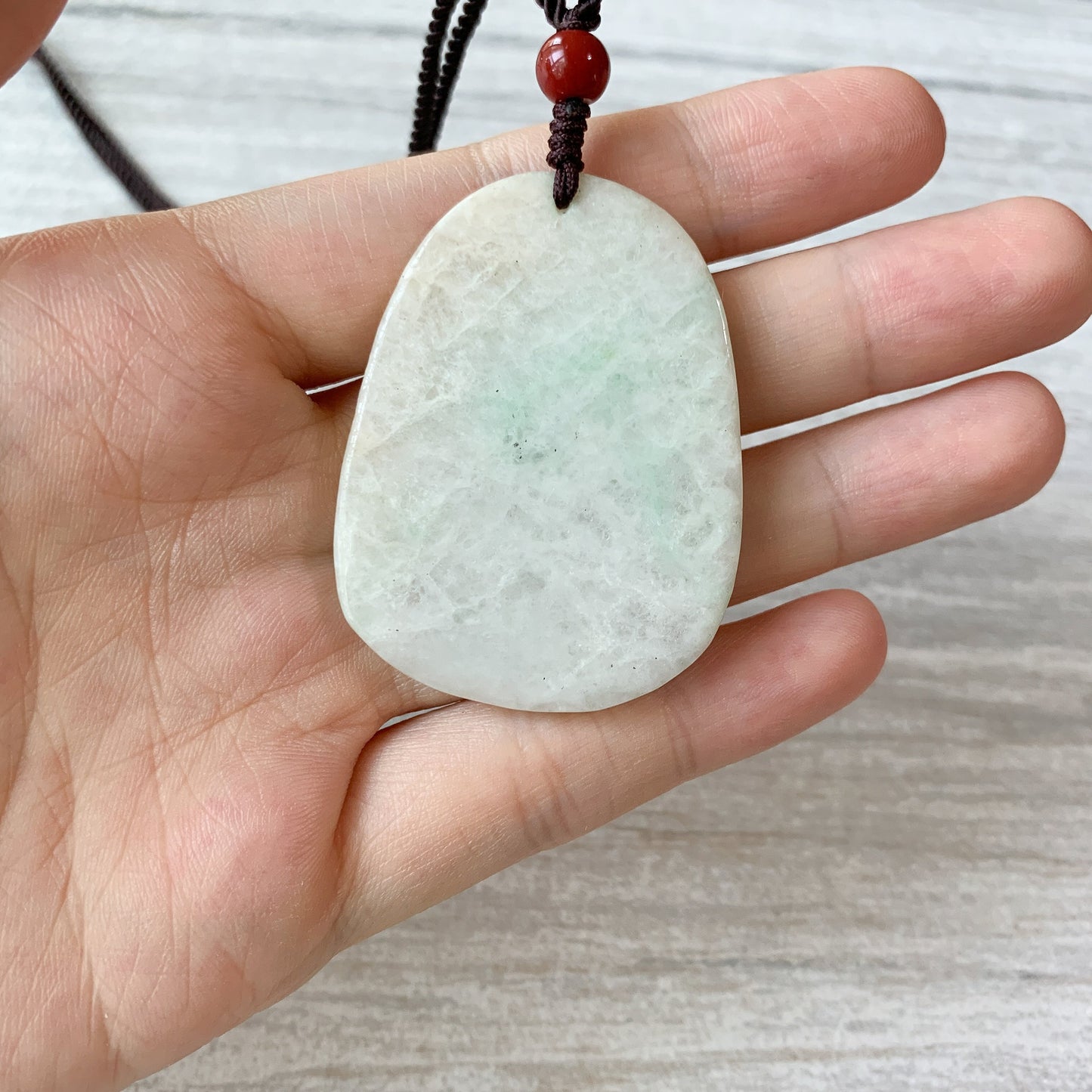 Jadeite Jade Guan Yin Head Carved Pendant, YW-0110-1647066074 - AriaDesignCollection