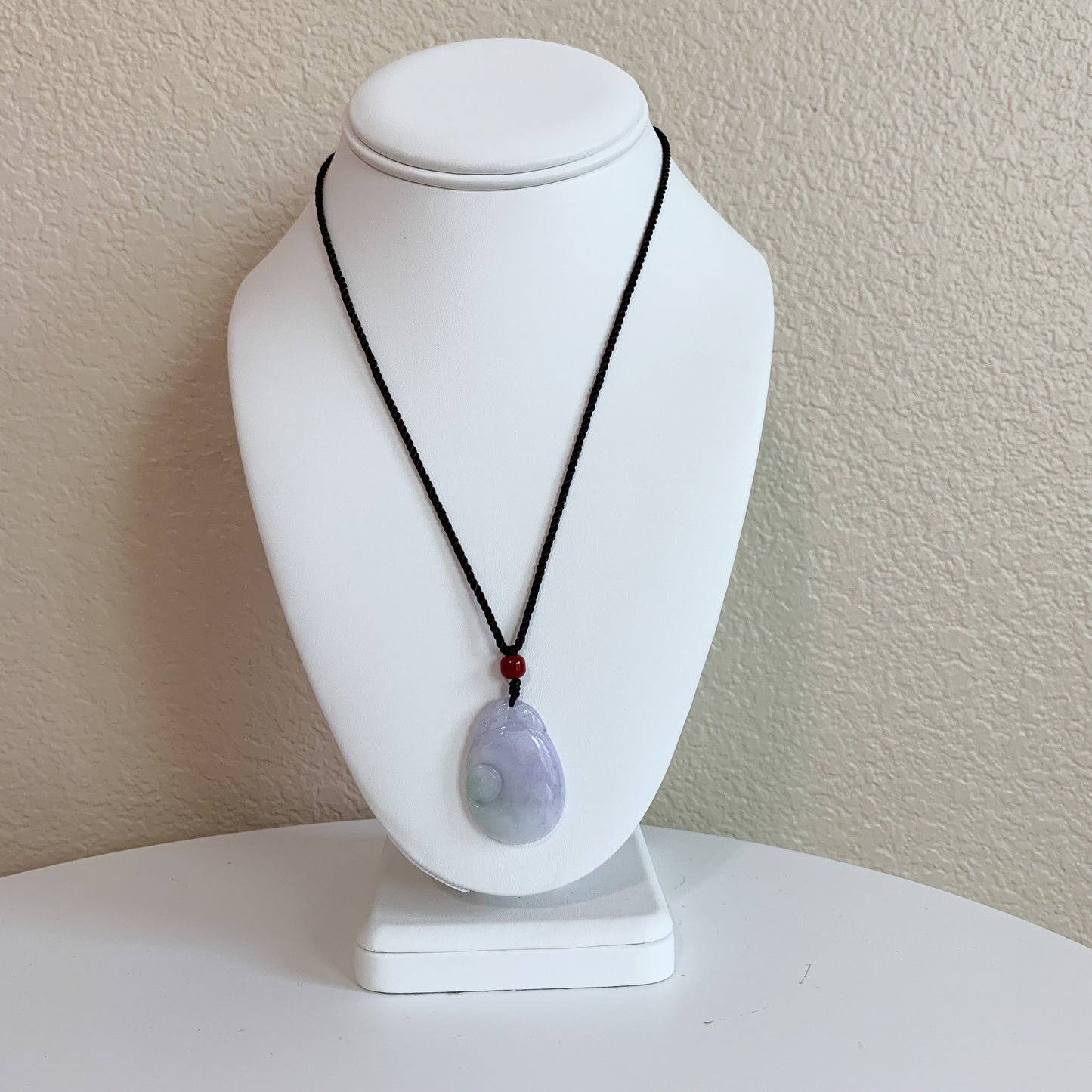 Purple Jadeite Jade Lucky Shell Pendant Hand Carved Necklace, YJ-0321-0384511 - AriaDesignCollection