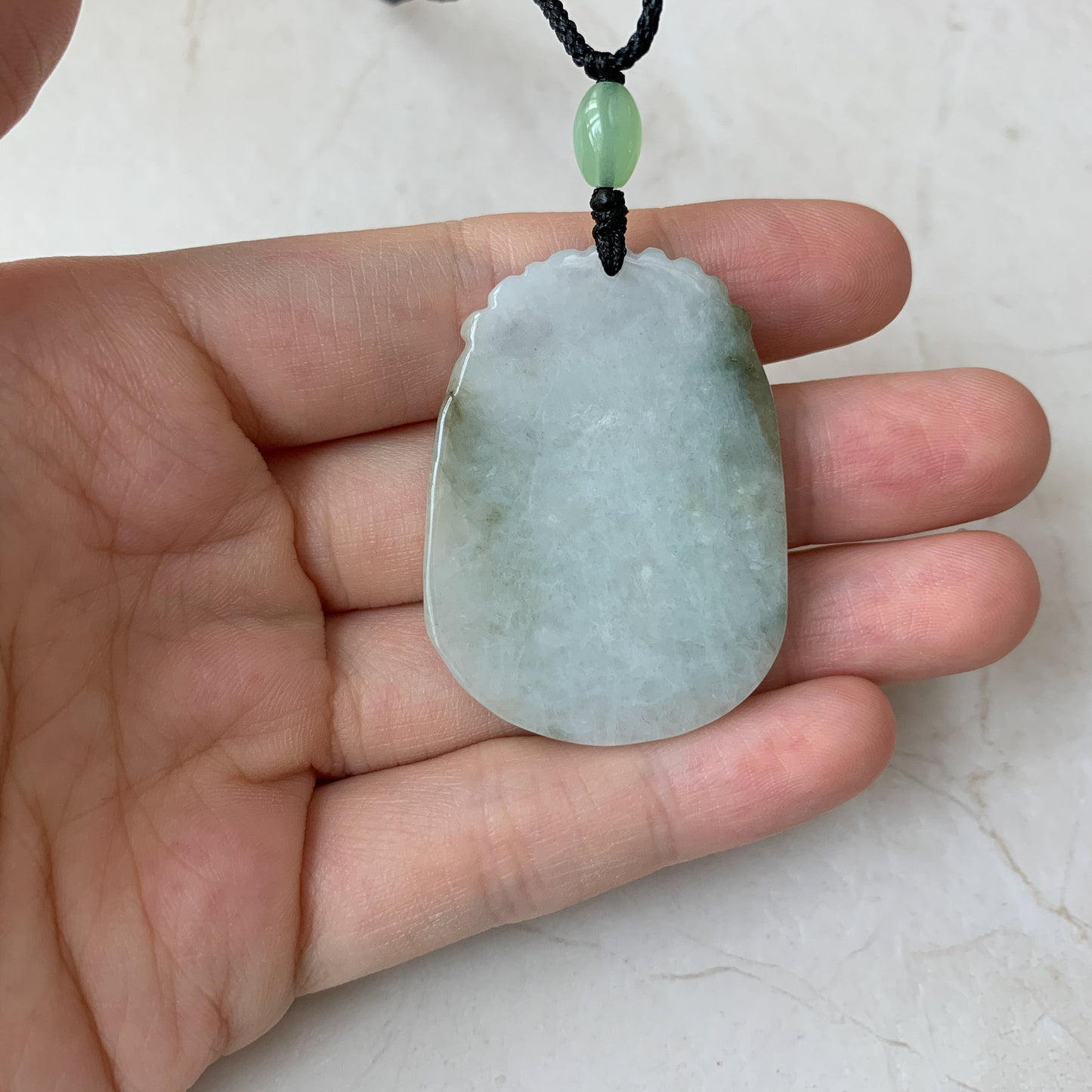 Jadeite Jade Rat Mouse Chinese Zodiac Carved Pendant Necklace, YW-0321-1646804616 - AriaDesignCollection