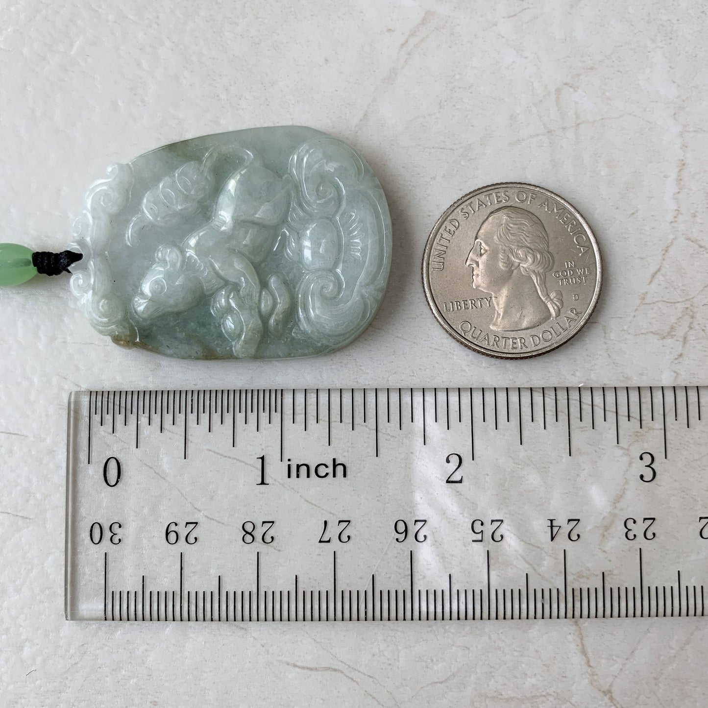 Jadeite Jade Rat Mouse Chinese Zodiac Carved Pendant Necklace, YW-0321-1646804616 - AriaDesignCollection