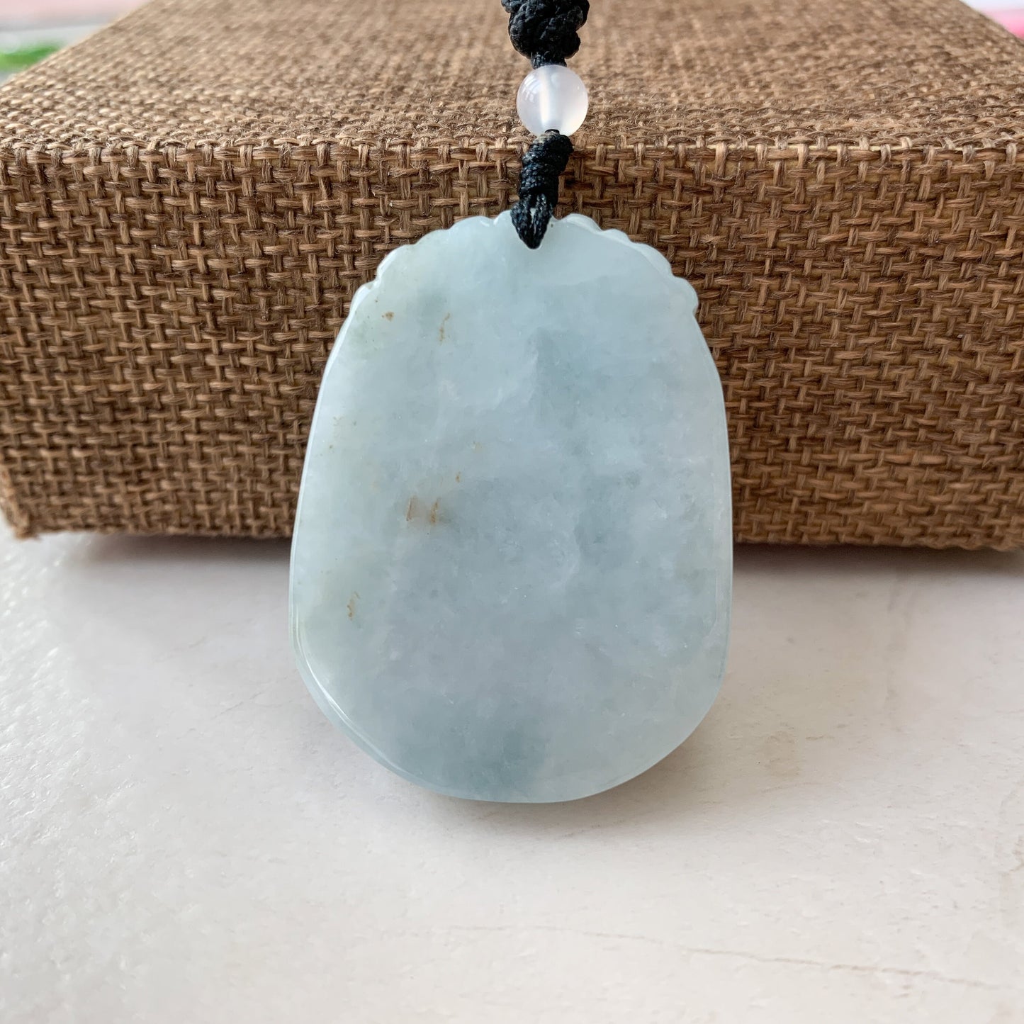 Jadeite Jade Dragon Chinese Zodiac Hand Carved Pendant Necklace, YW-0110-1646799827 - AriaDesignCollection