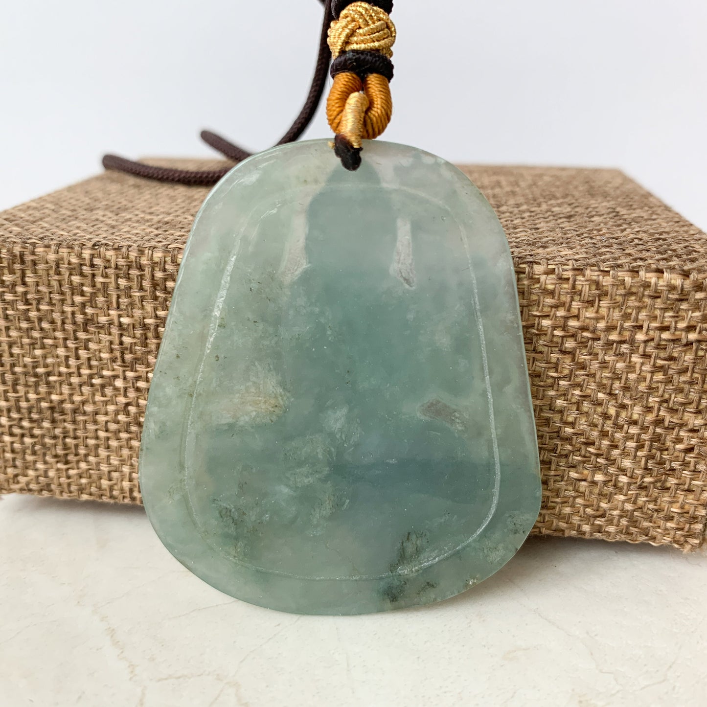 Jadeite Jade Guan Yin Avalokiteshvara Thousand Hands Carved Pendant Necklace, YJ-0321-0420066 - AriaDesignCollection