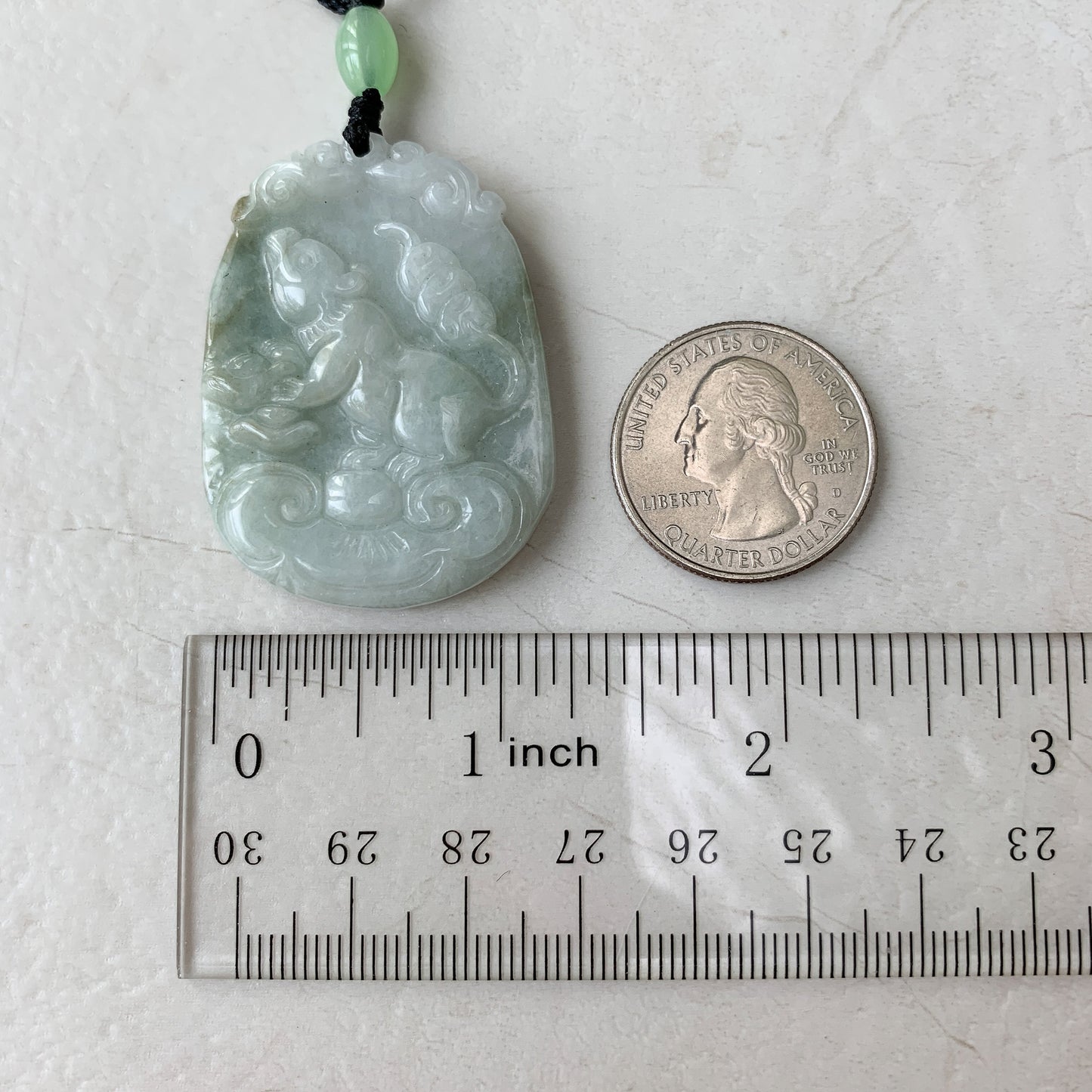 Jadeite Jade Rat Mouse Chinese Zodiac Carved Pendant Necklace, YW-0321-1646804616 - AriaDesignCollection