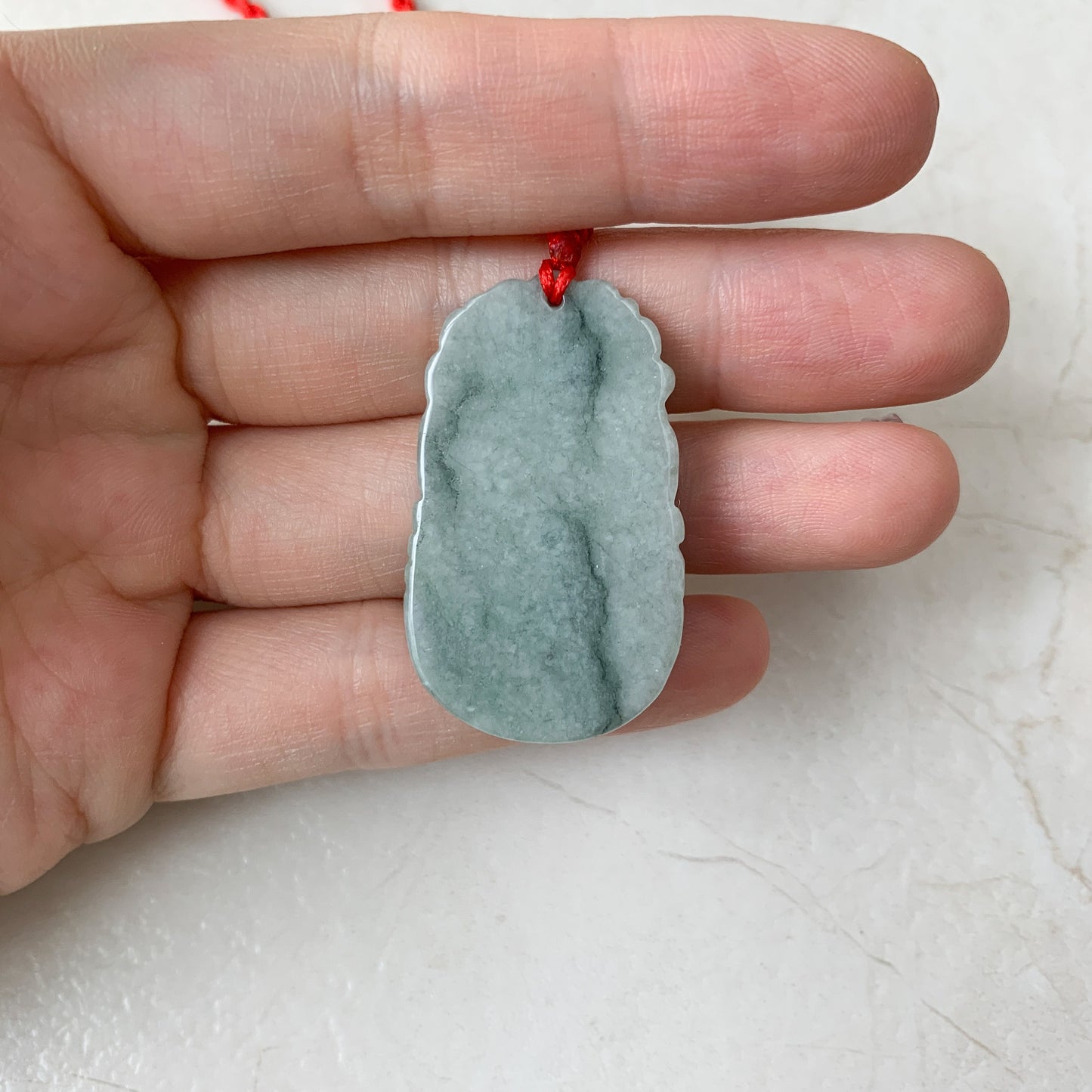 Horse Jadeite Chinese Zodiac Rustic Carved Pendant Necklace, YW-0110-1646804429 - AriaDesignCollection