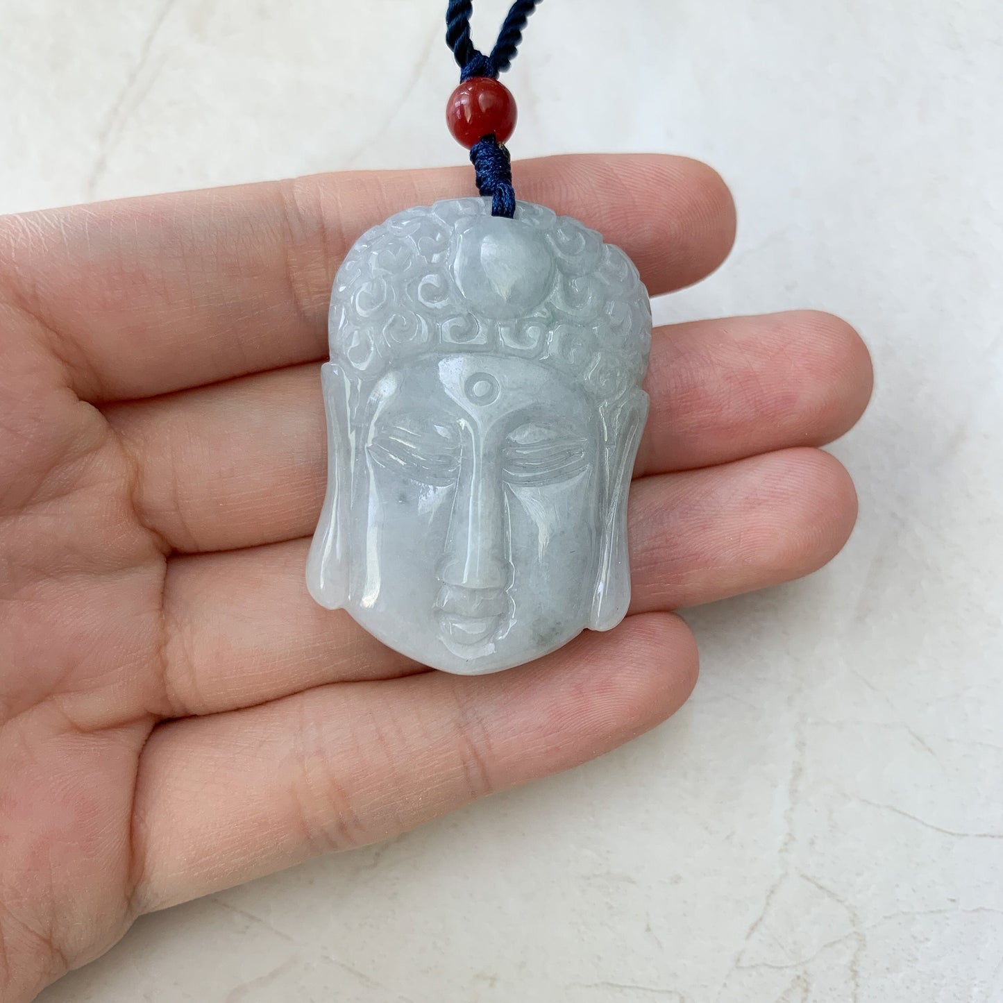 Jadeite Jade Double Face Buddha Carved Pendant Amida Amitabha Buddha, YW-0110-1646516094 - AriaDesignCollection